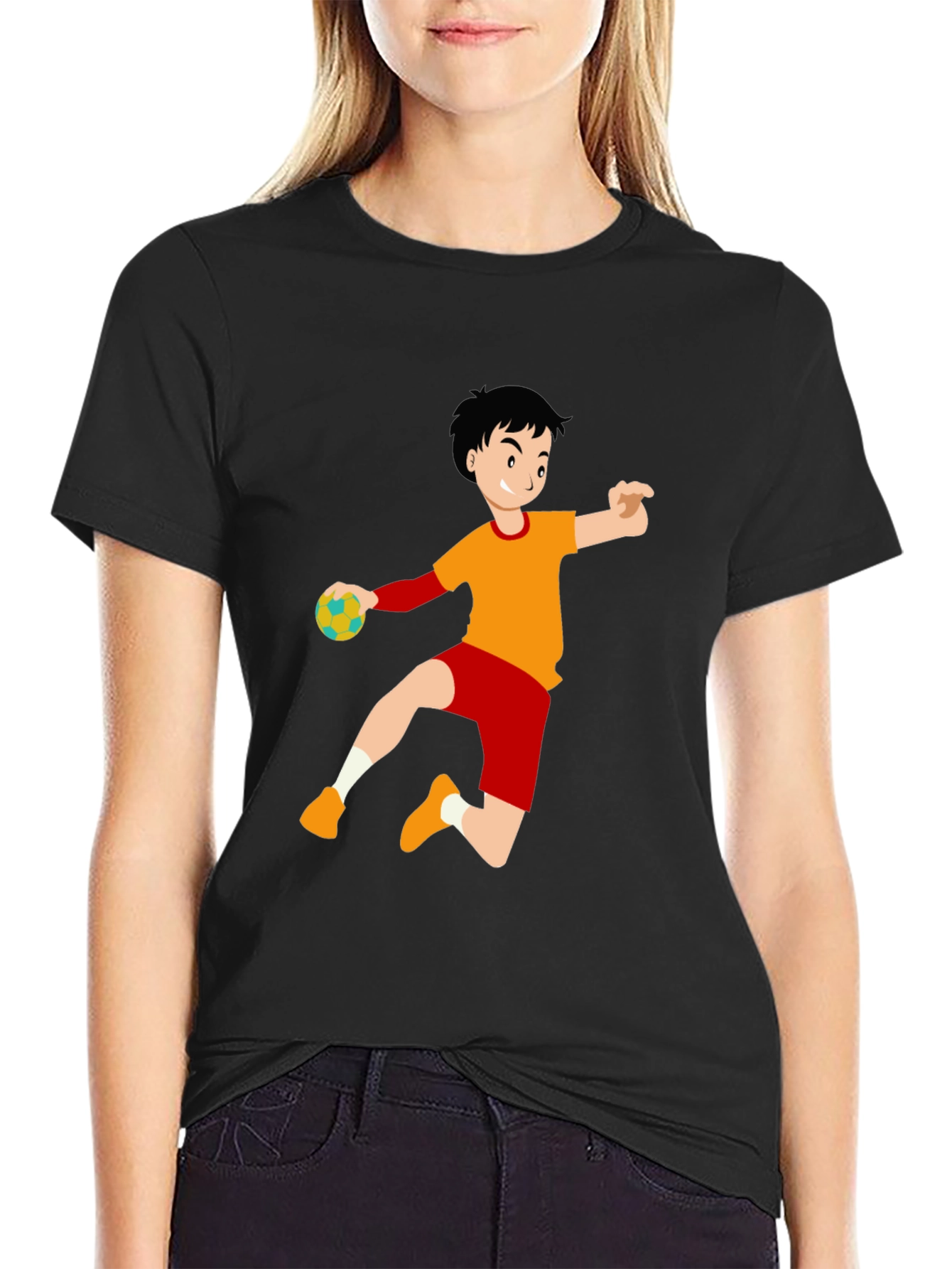 Handball Player Graphic Tee