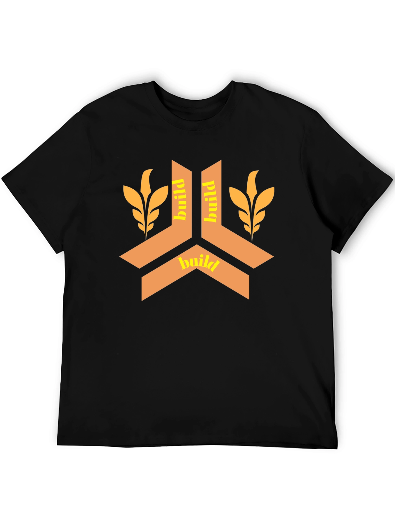 Build Design Black T-Shirt