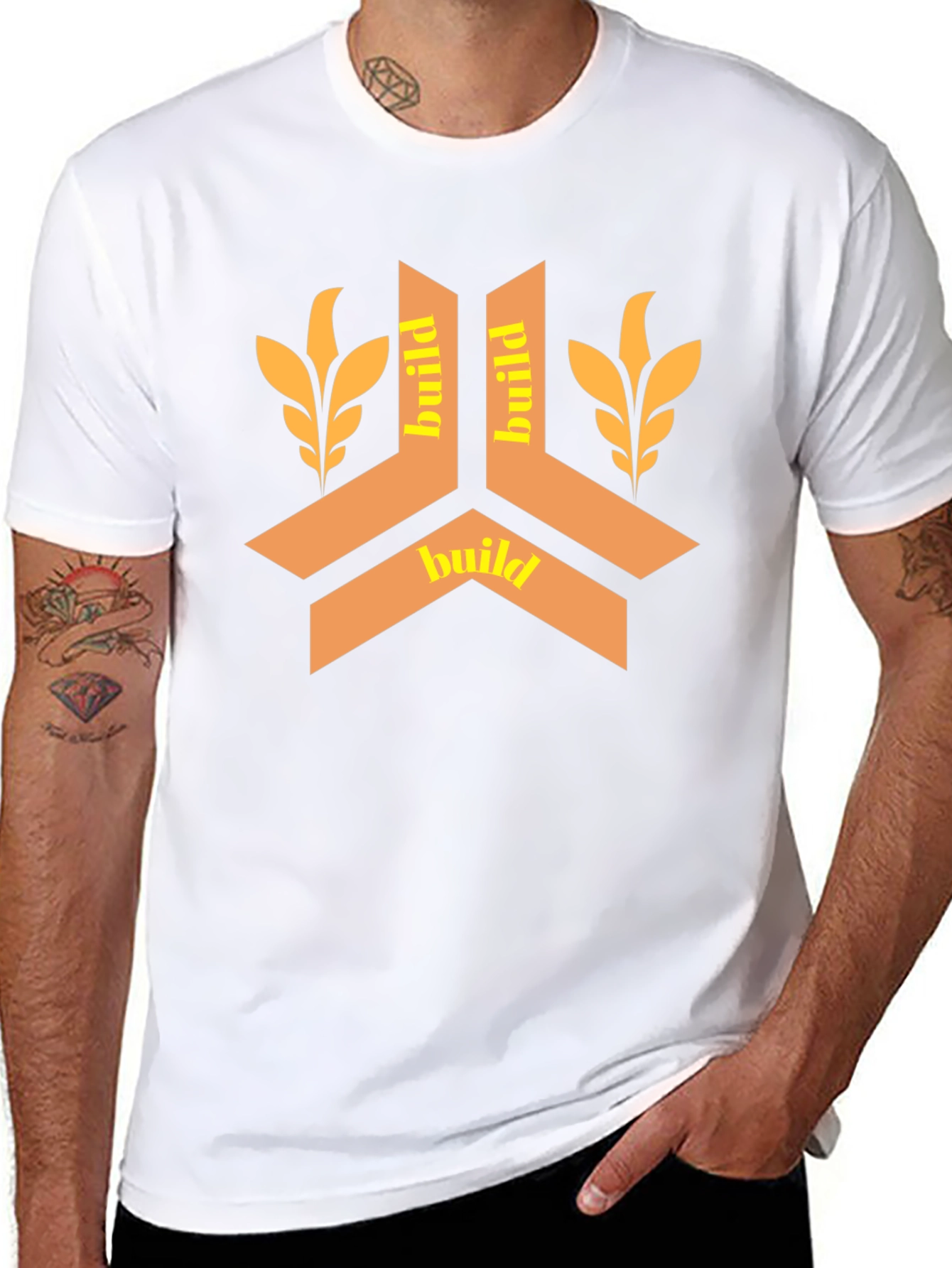 Build Design Black T-Shirt