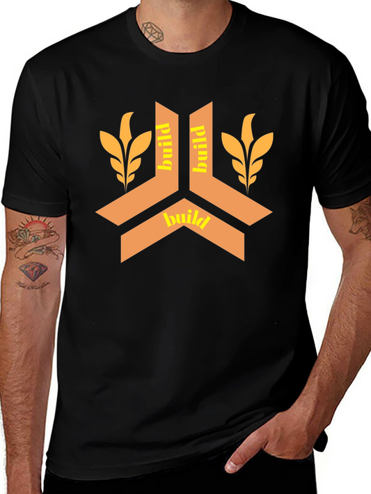 Build Design Black T-Shirt
