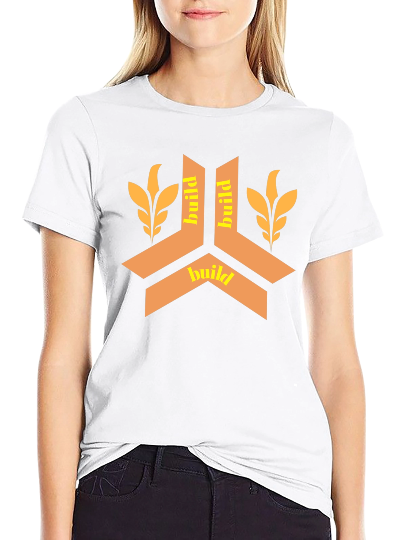 Build Design Black T-Shirt