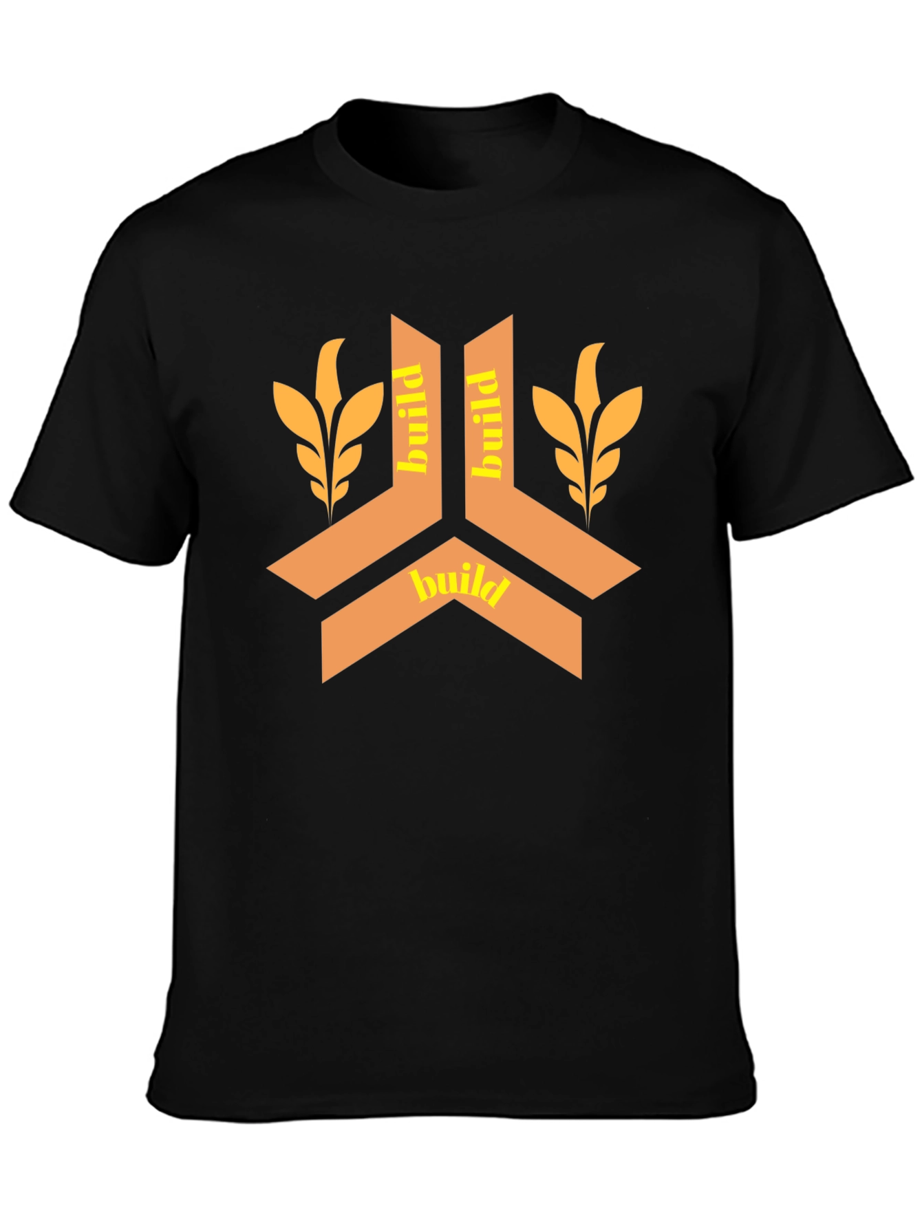 Build Design Black T-Shirt