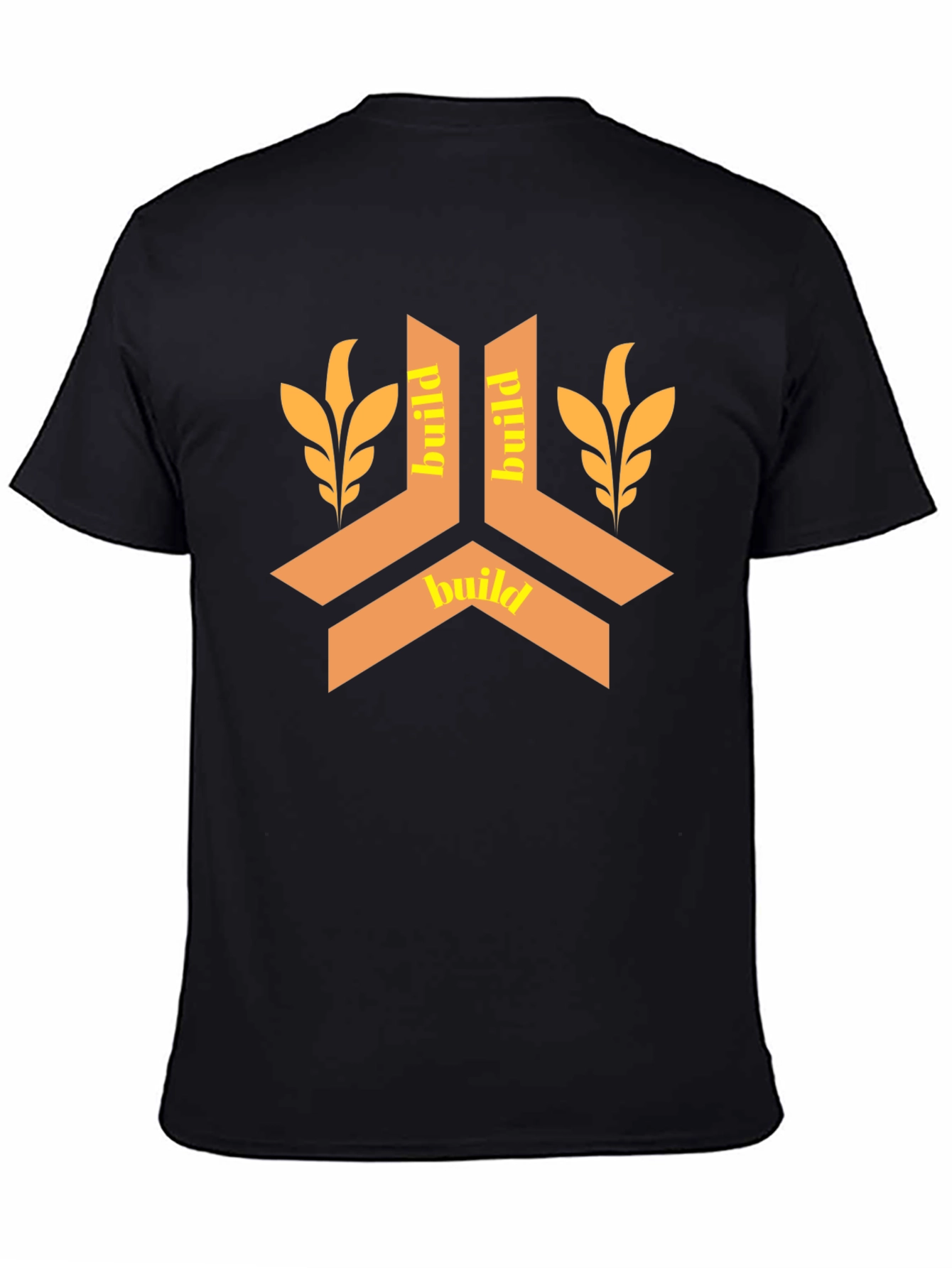 Build Design Black T-Shirt