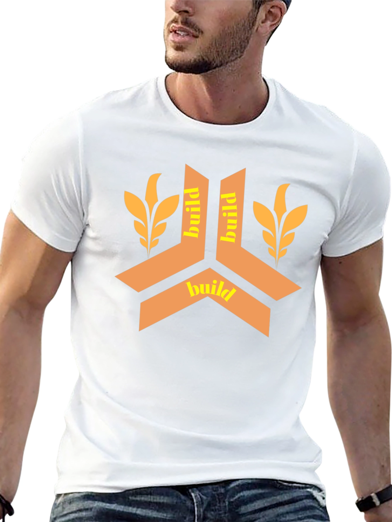 Build Design Black T-Shirt