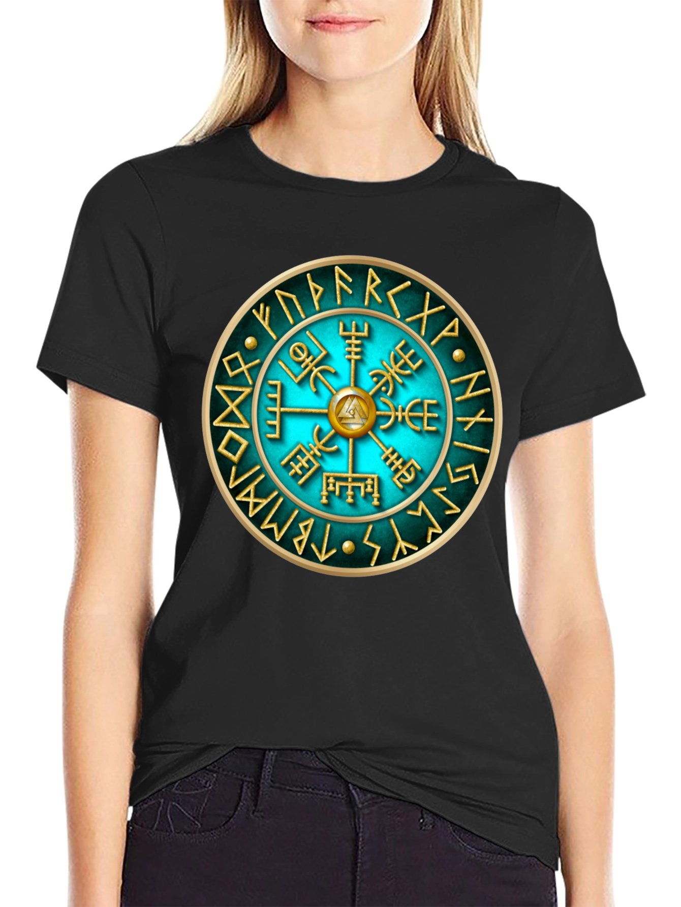 Vegvisir Compass Rune T-Shirt Viking Norse Mythology