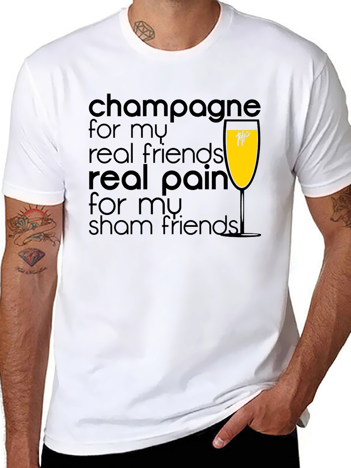 Champagne For My Real Friends T-Shirt