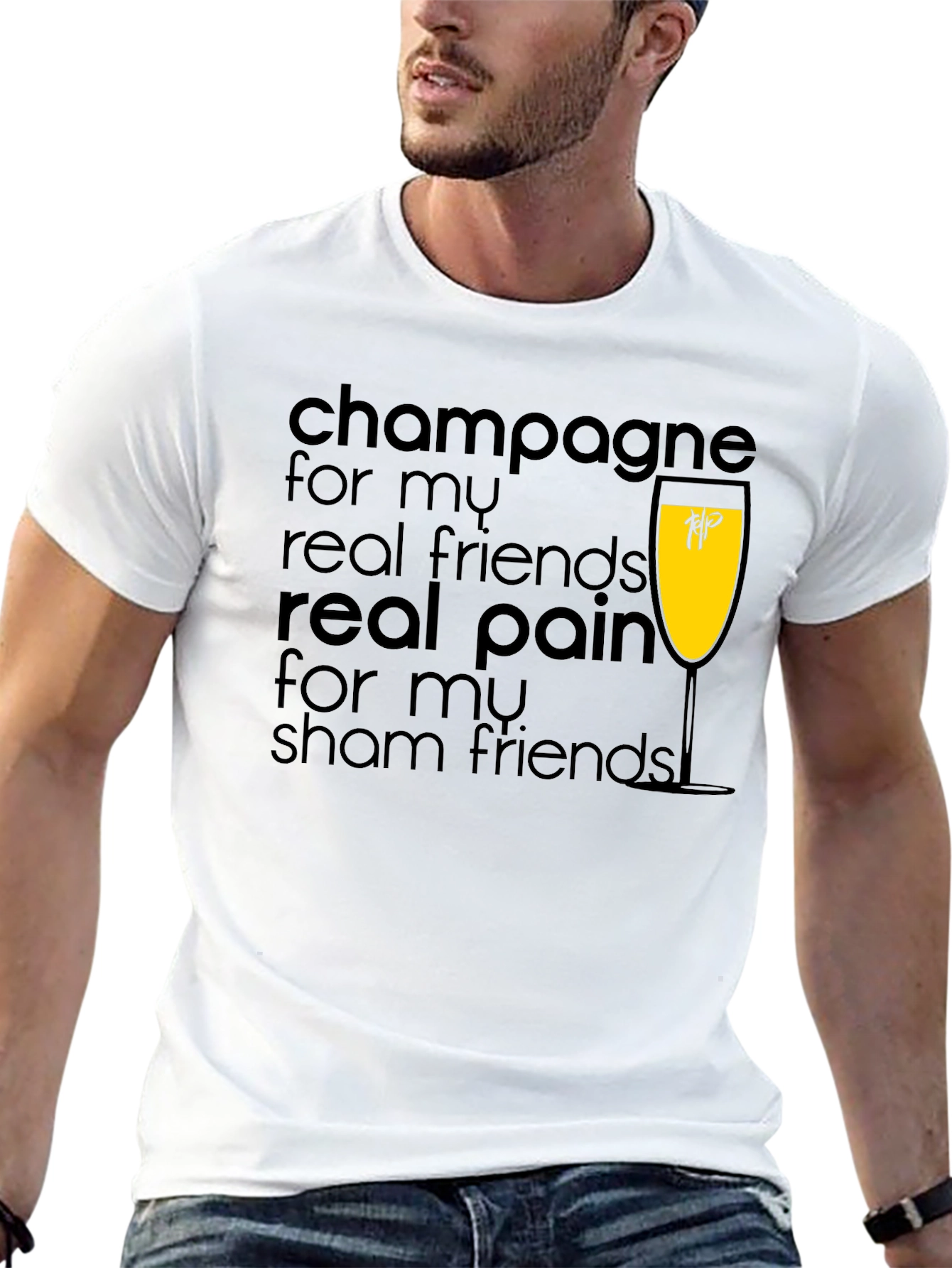 Champagne For My Real Friends T-Shirt