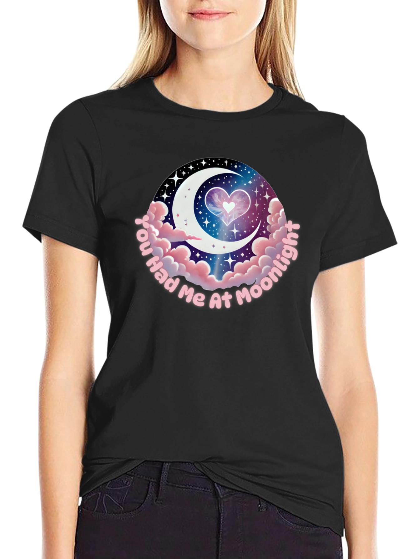 Moonlight Heart Graphic T-Shirt