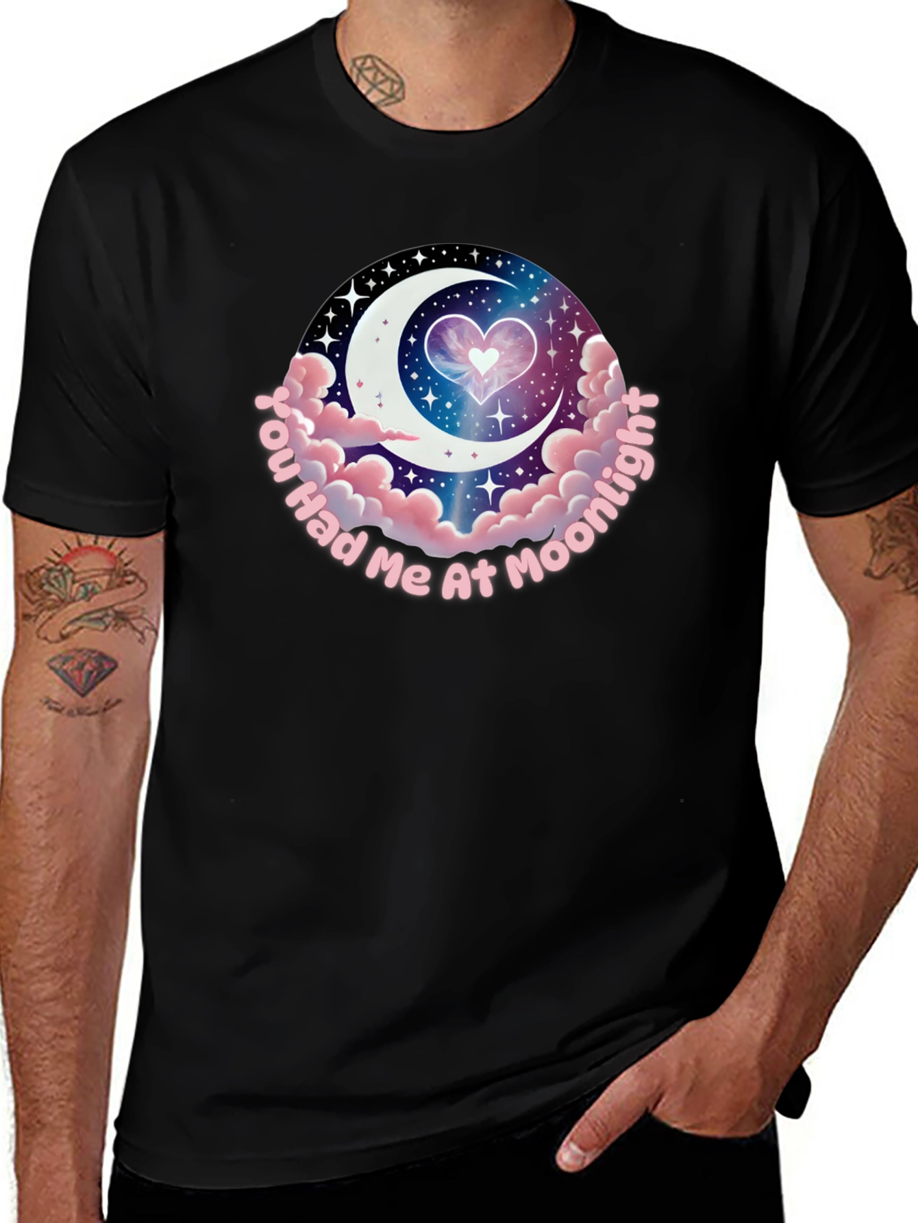 Moonlight Heart Graphic T-Shirt