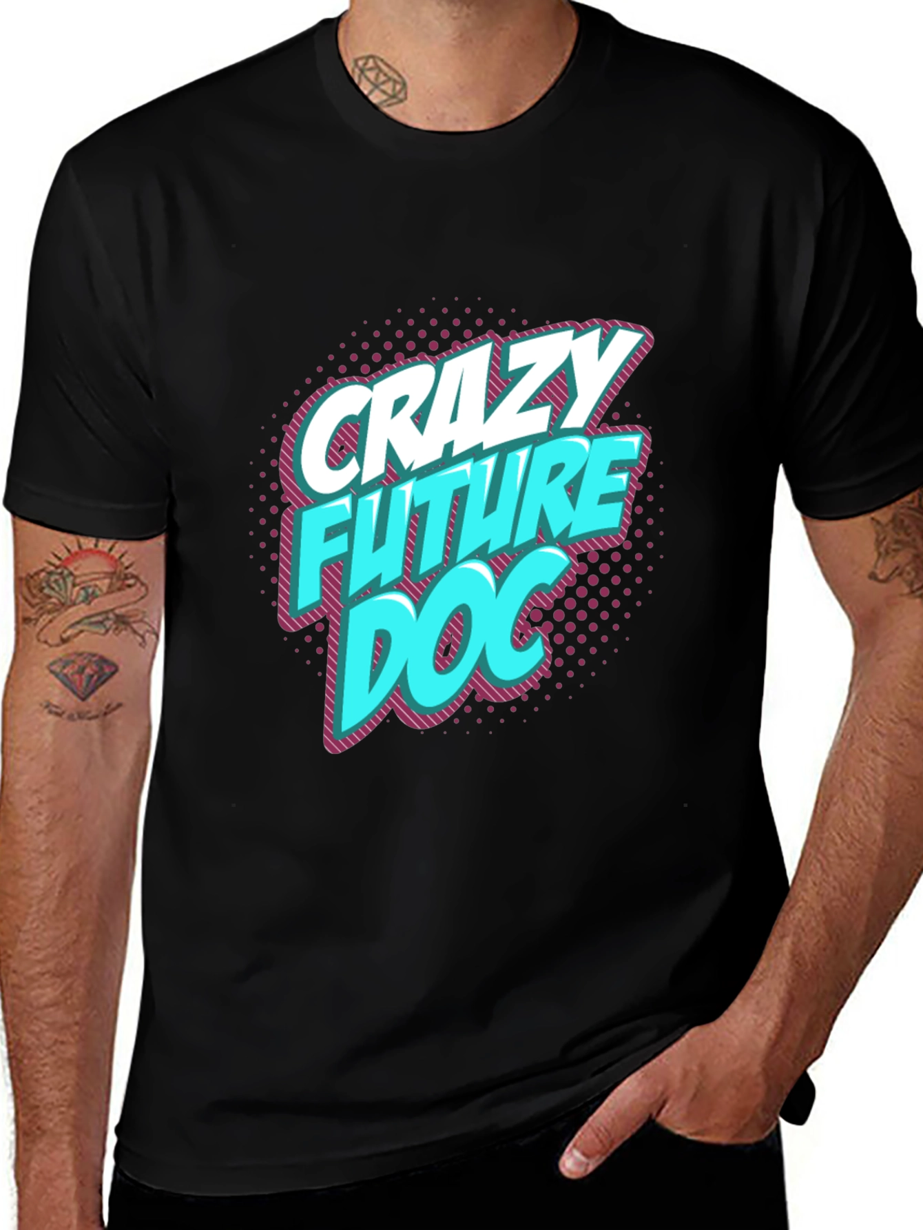 Crazy Future Doc Black T-Shirt