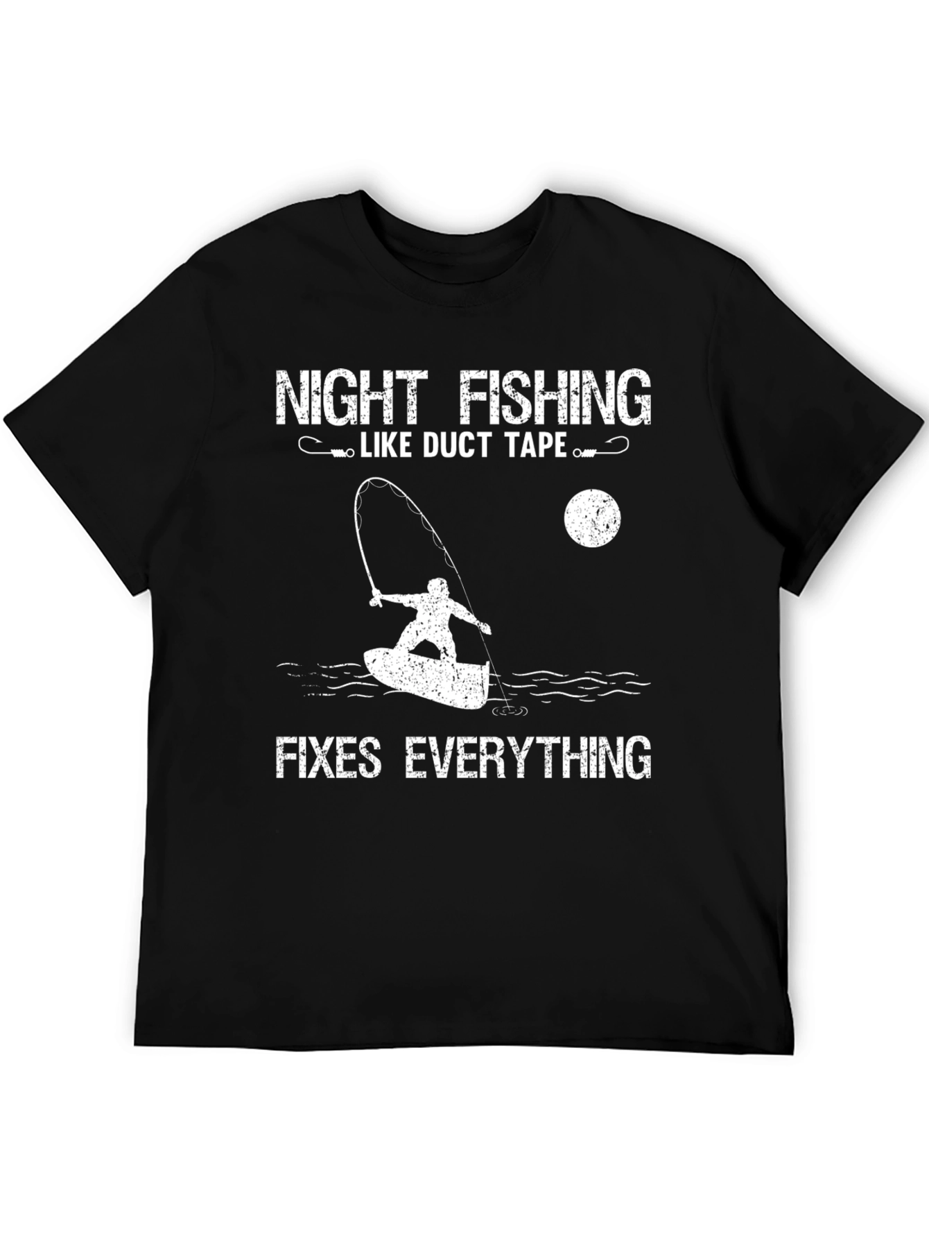 Night Fishing Fixes Everything T-Shirt