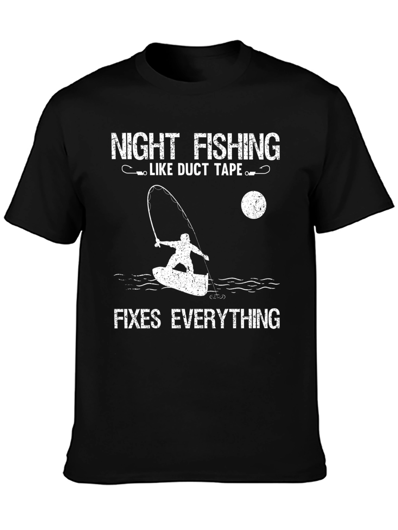 Night Fishing Fixes Everything T-Shirt