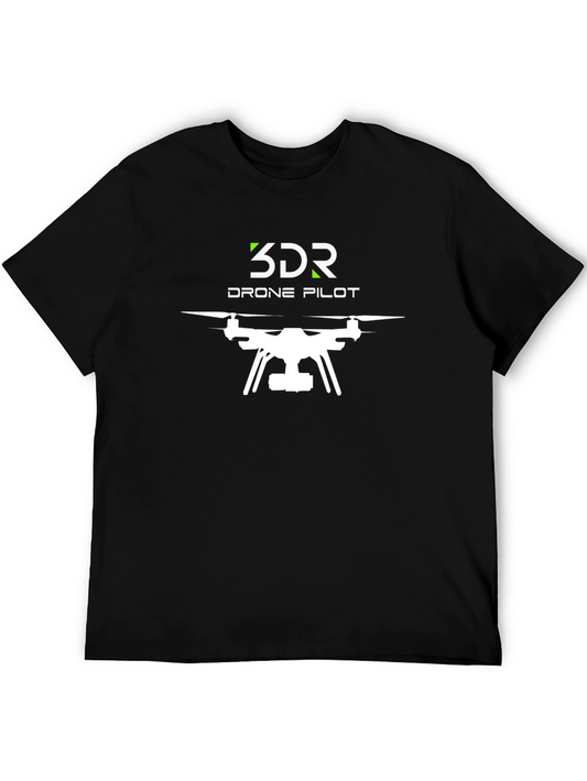 3DR Drone Pilot Graphic T-Shirt - Black
