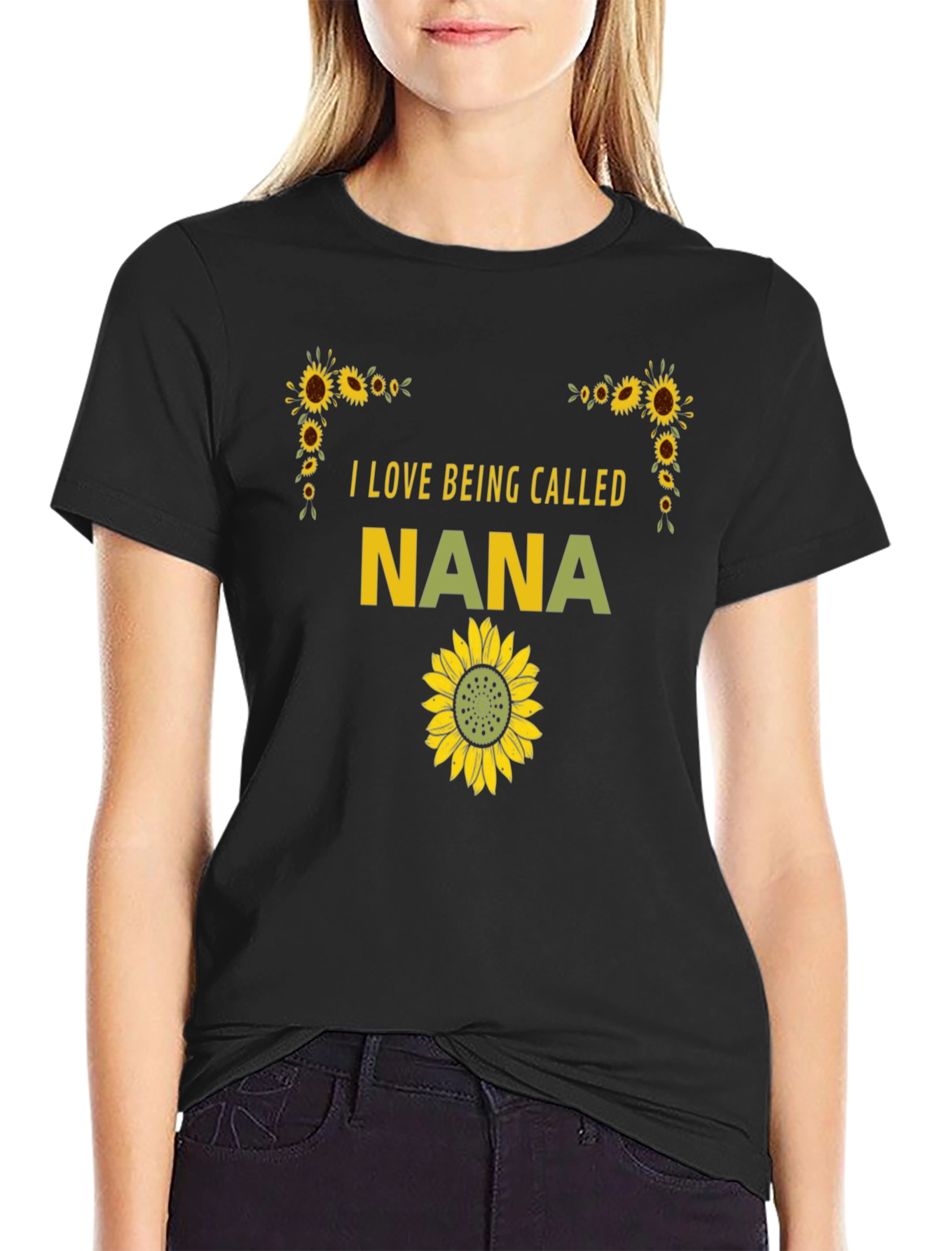I Love Being Called Nana Sunflower T-Shirt