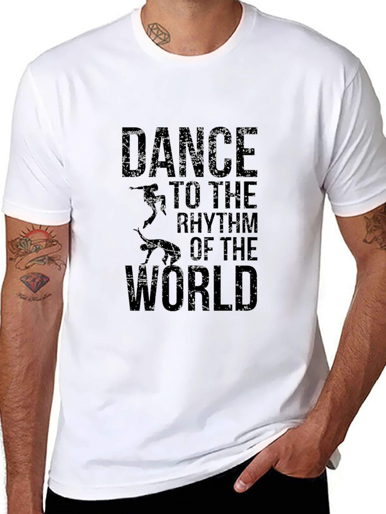 Dance to the Rhythm T-Shirt - Grunge Style