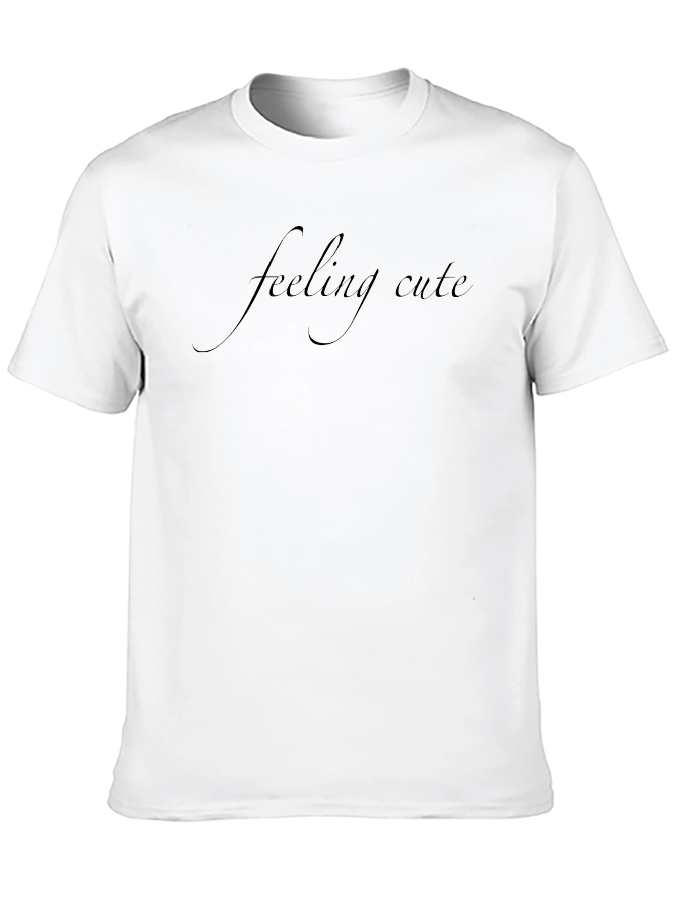 Feeling Cute Black T-Shirt - Stylish and Comfortable