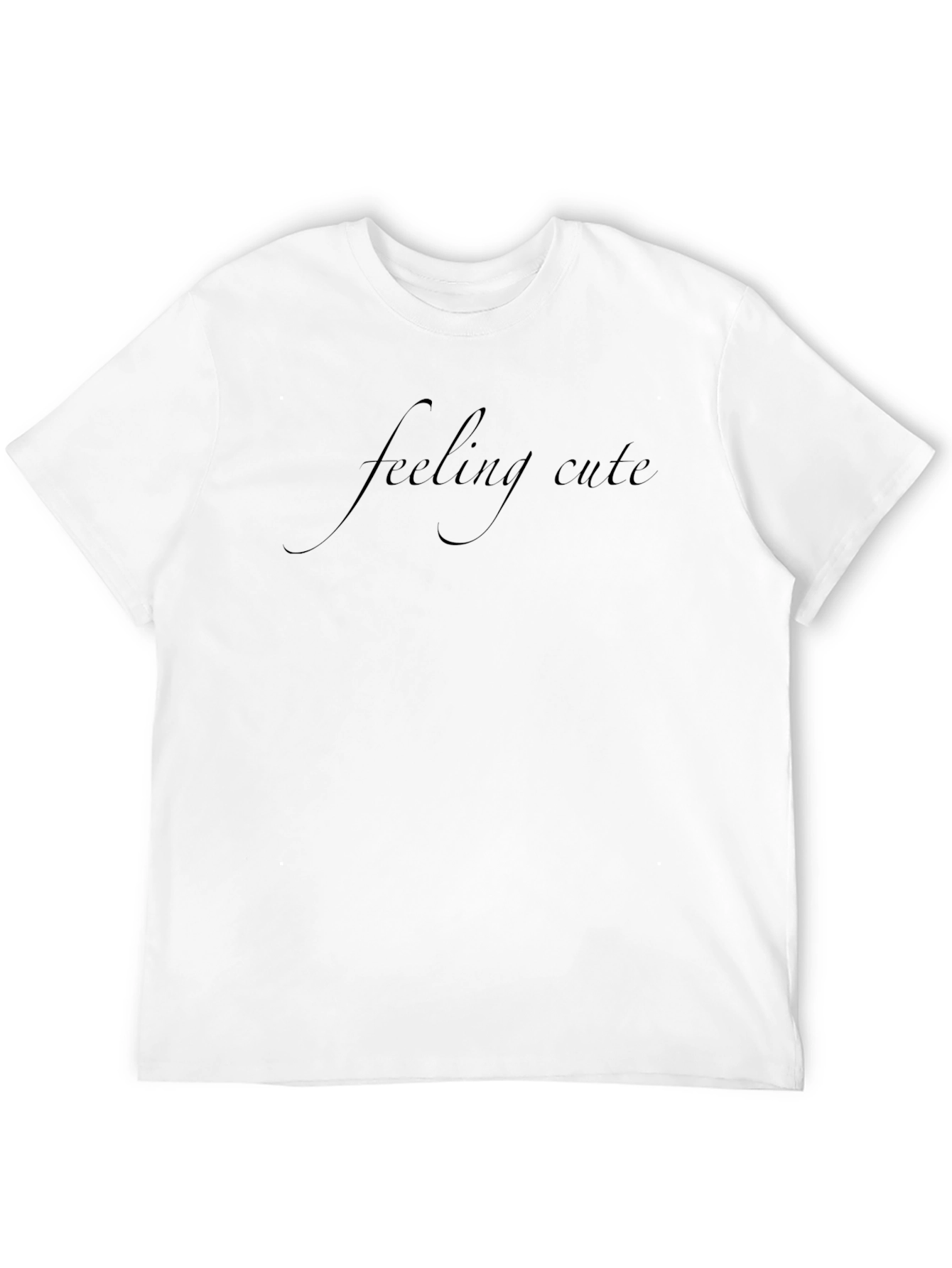 Feeling Cute Black T-Shirt - Stylish and Comfortable