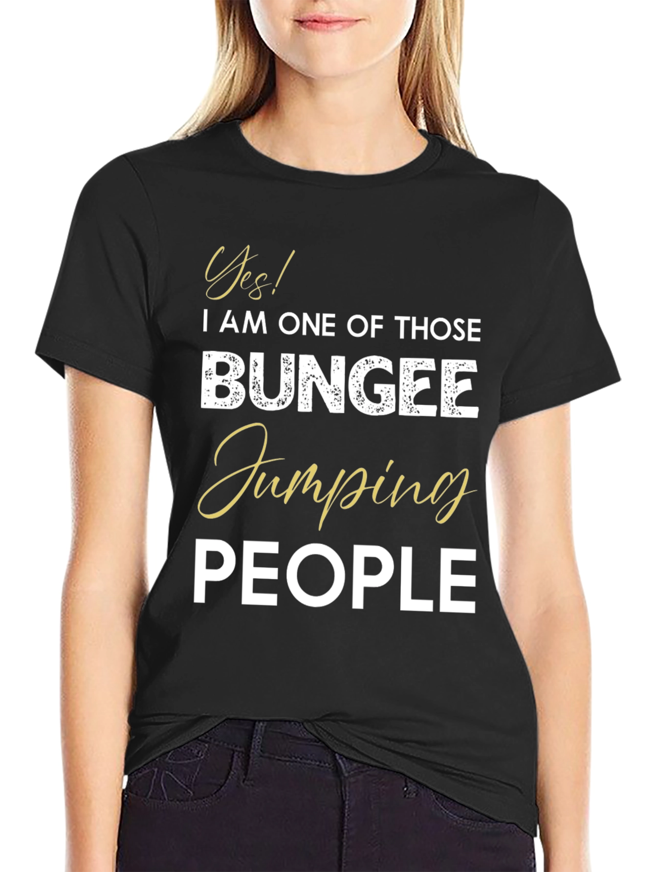 Bungee Jumping Enthusiast Graphic T-Shirt