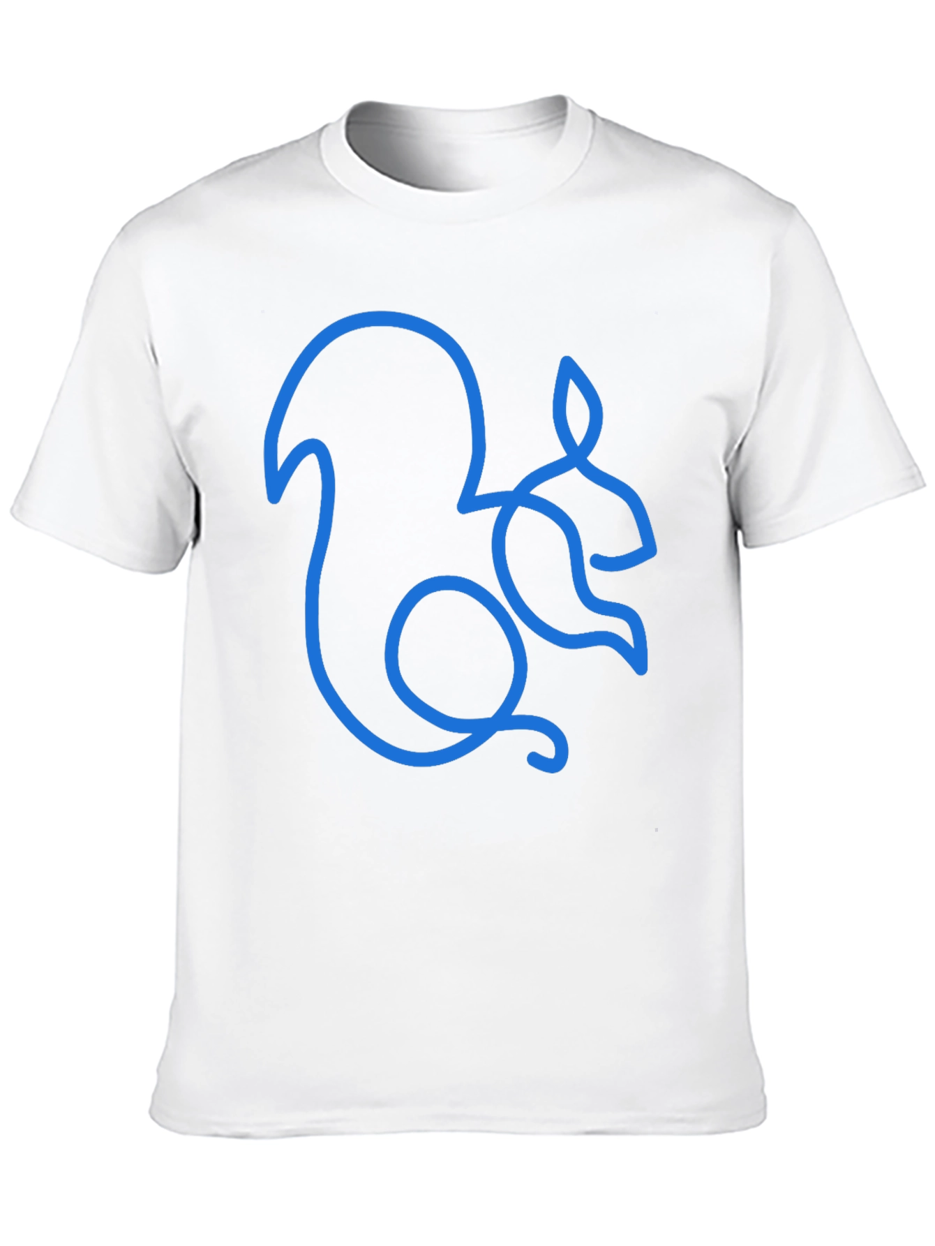 Squirrel Outline Graphic Tee - Mens Black T-Shirt