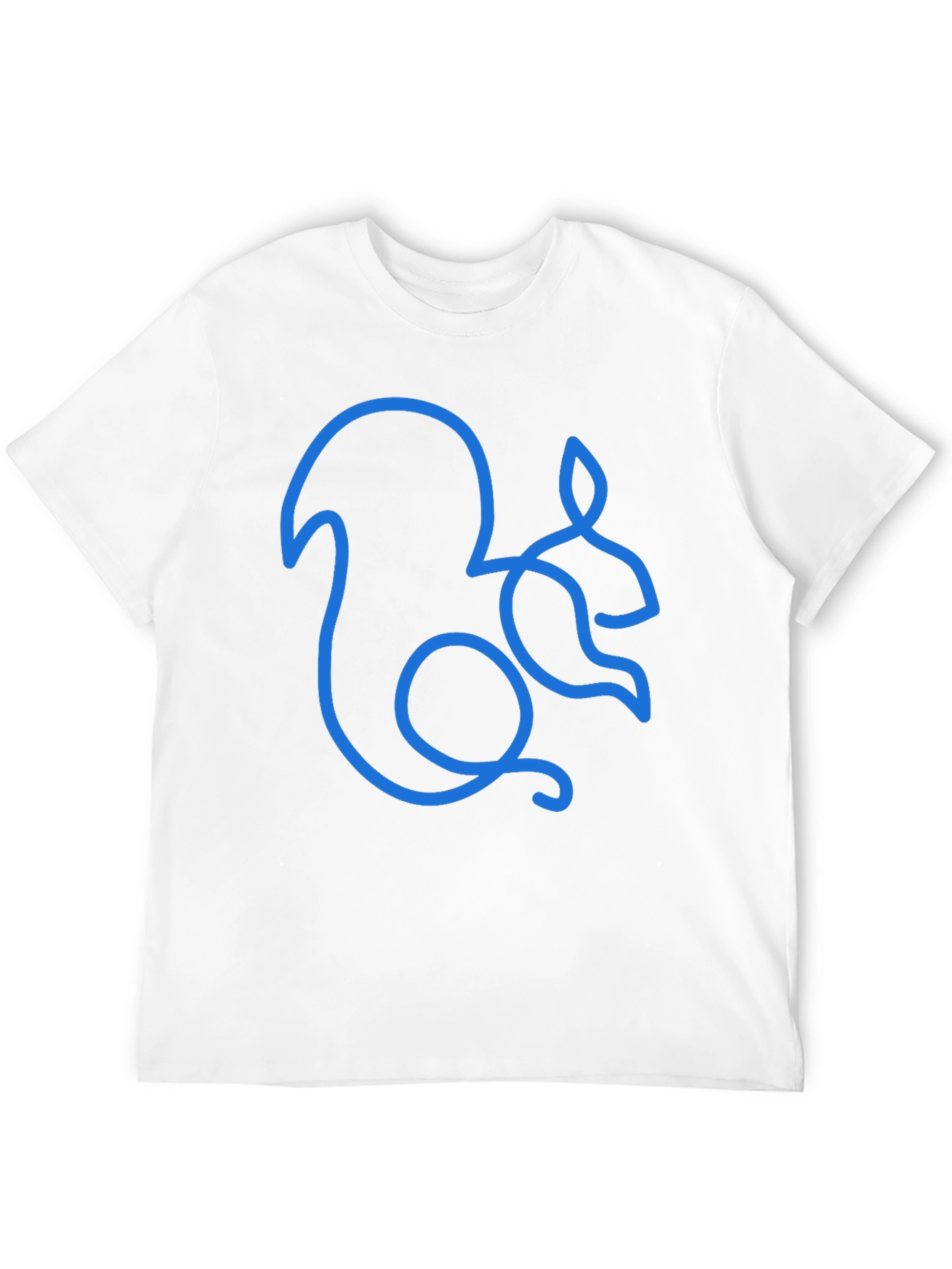 Squirrel Outline Graphic Tee - Mens Black T-Shirt
