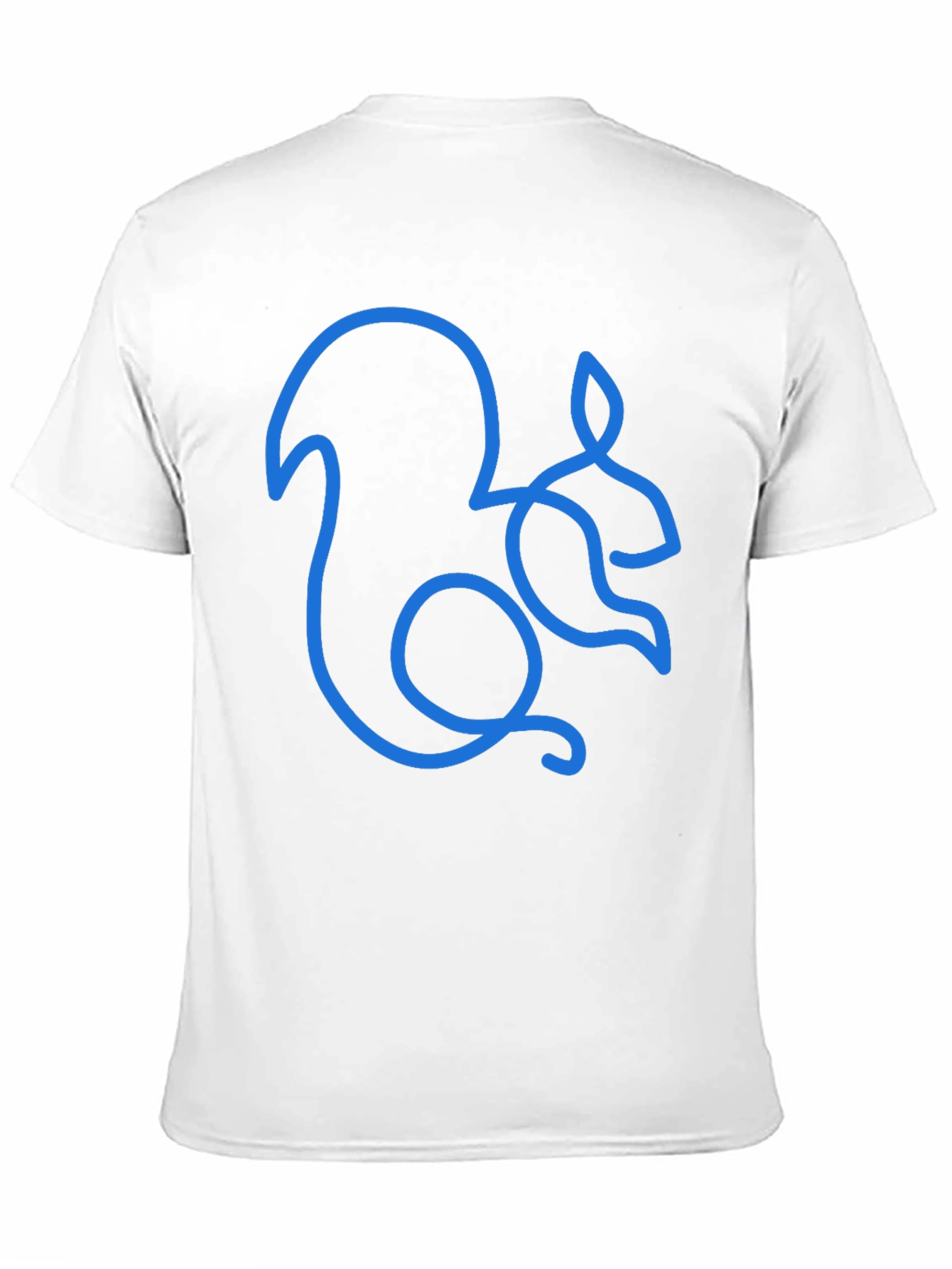 Squirrel Outline Graphic Tee - Mens Black T-Shirt