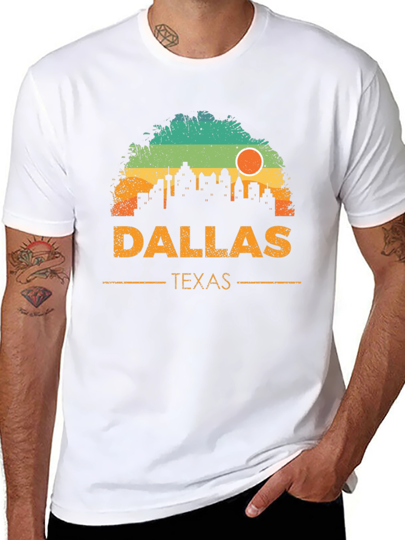 Dallas Texas Skyline Graphic T-Shirt