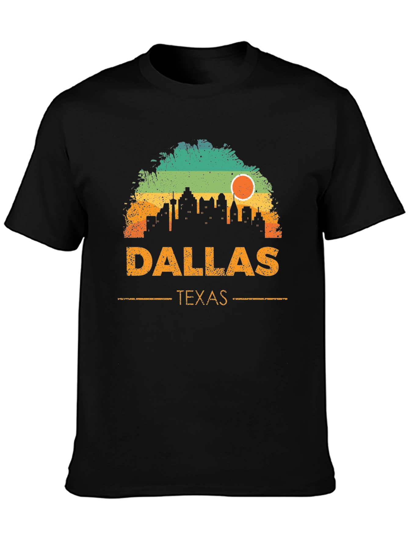 Dallas Texas Skyline Graphic T-Shirt