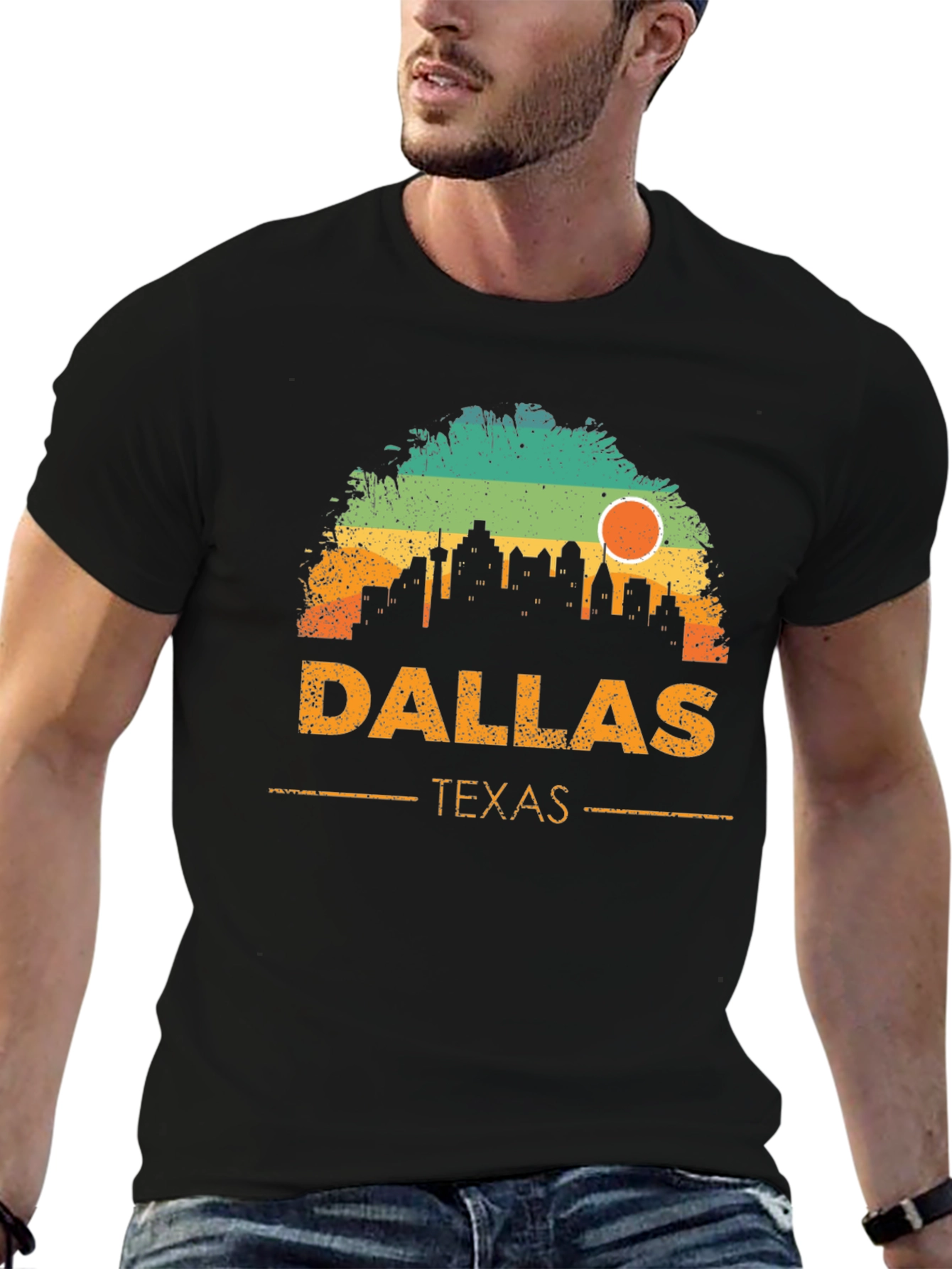 Dallas Texas Skyline Graphic T-Shirt