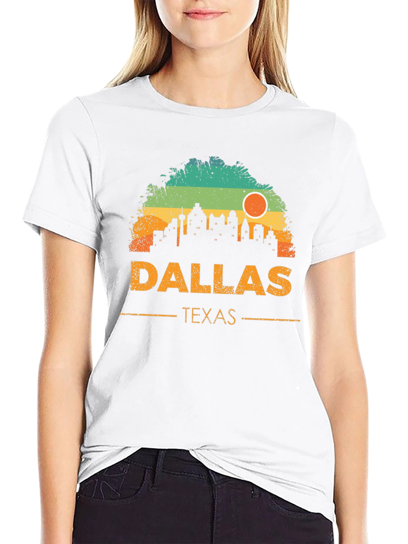 Dallas Texas Skyline Graphic T-Shirt