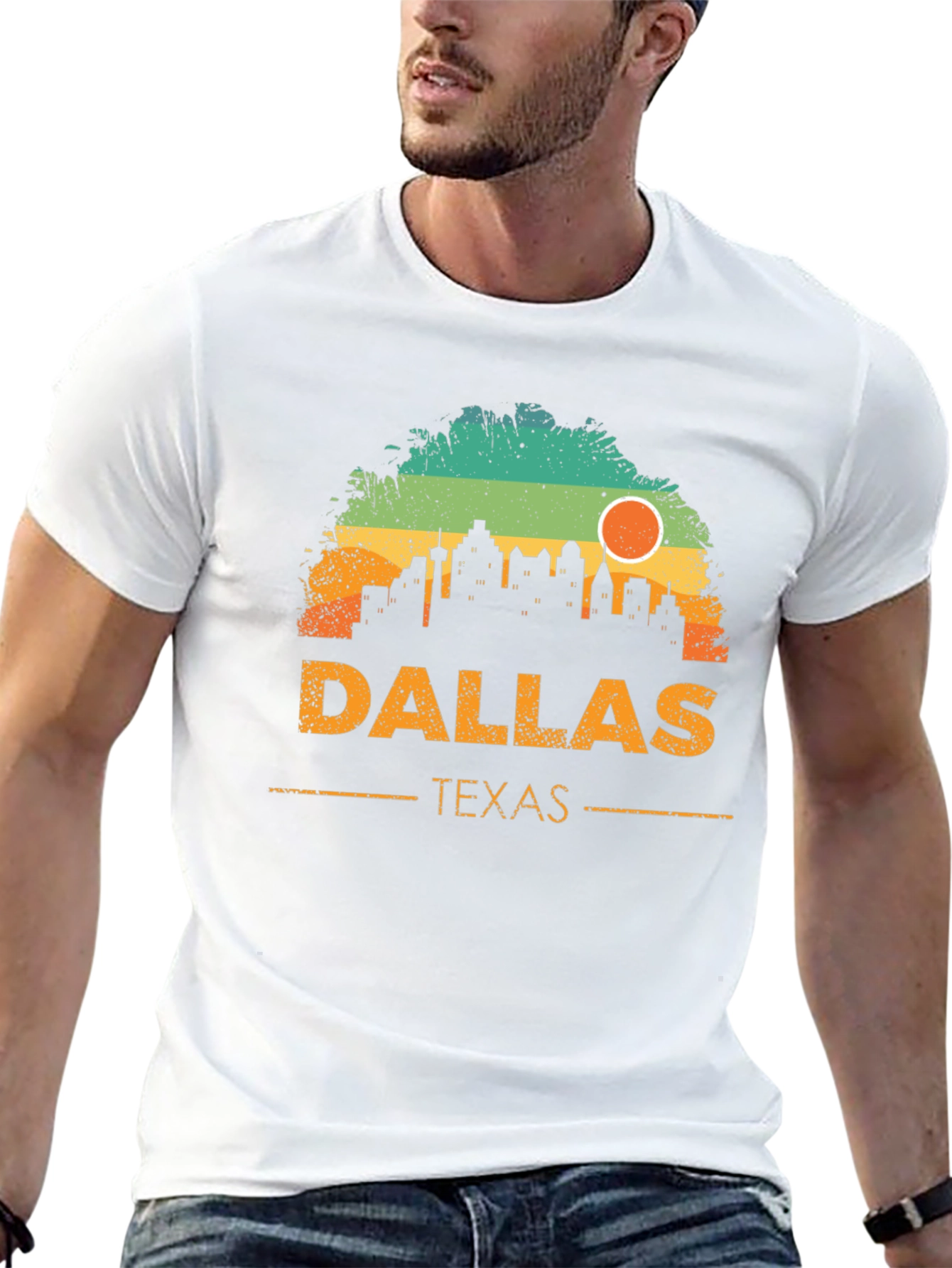 Dallas Texas Skyline Graphic T-Shirt