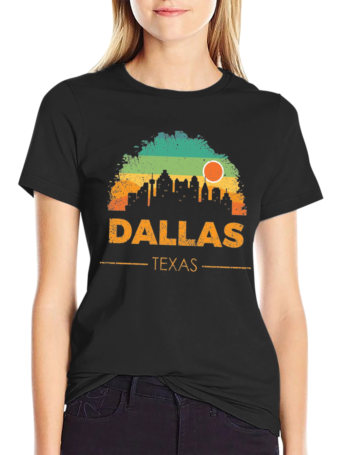 Dallas Texas Skyline Graphic T-Shirt