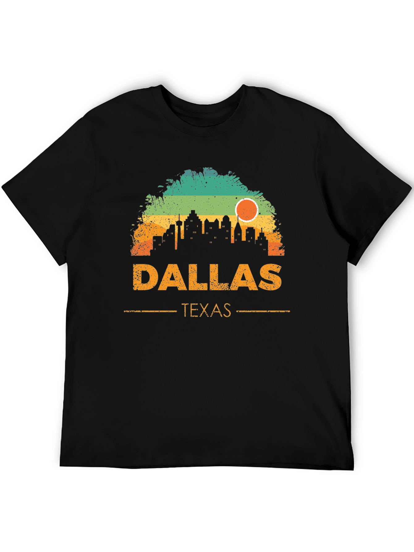 Dallas Texas Skyline Graphic T-Shirt