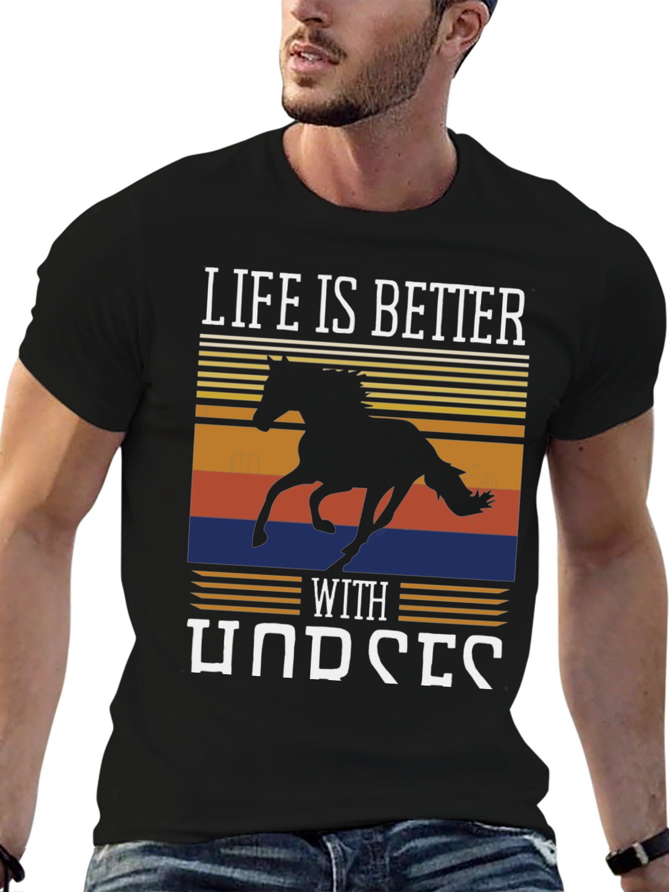 Life Is Better With Horses Graphic Tee
