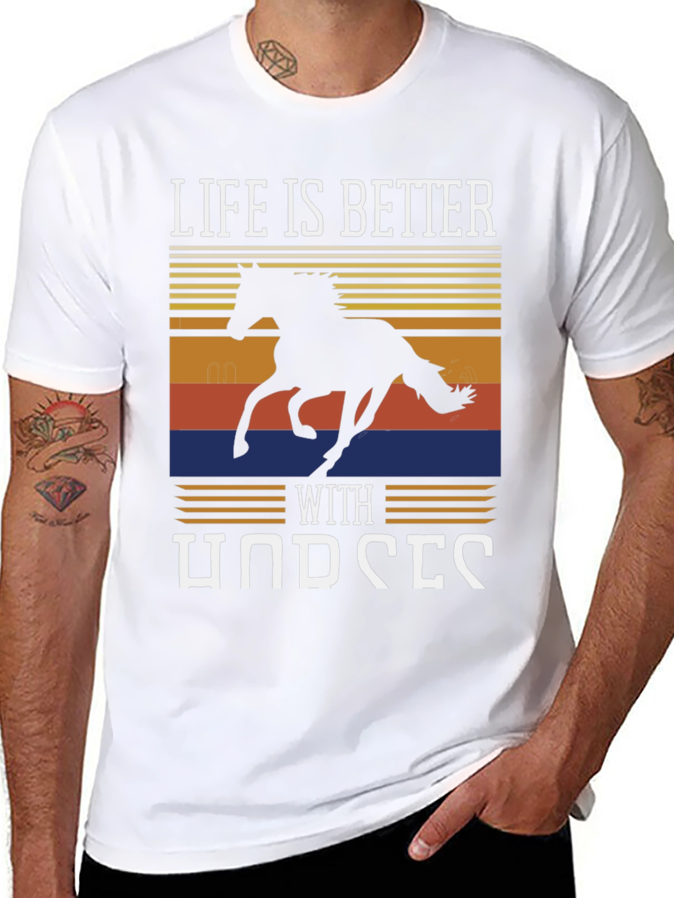 Life Is Better With Horses Graphic Tee
