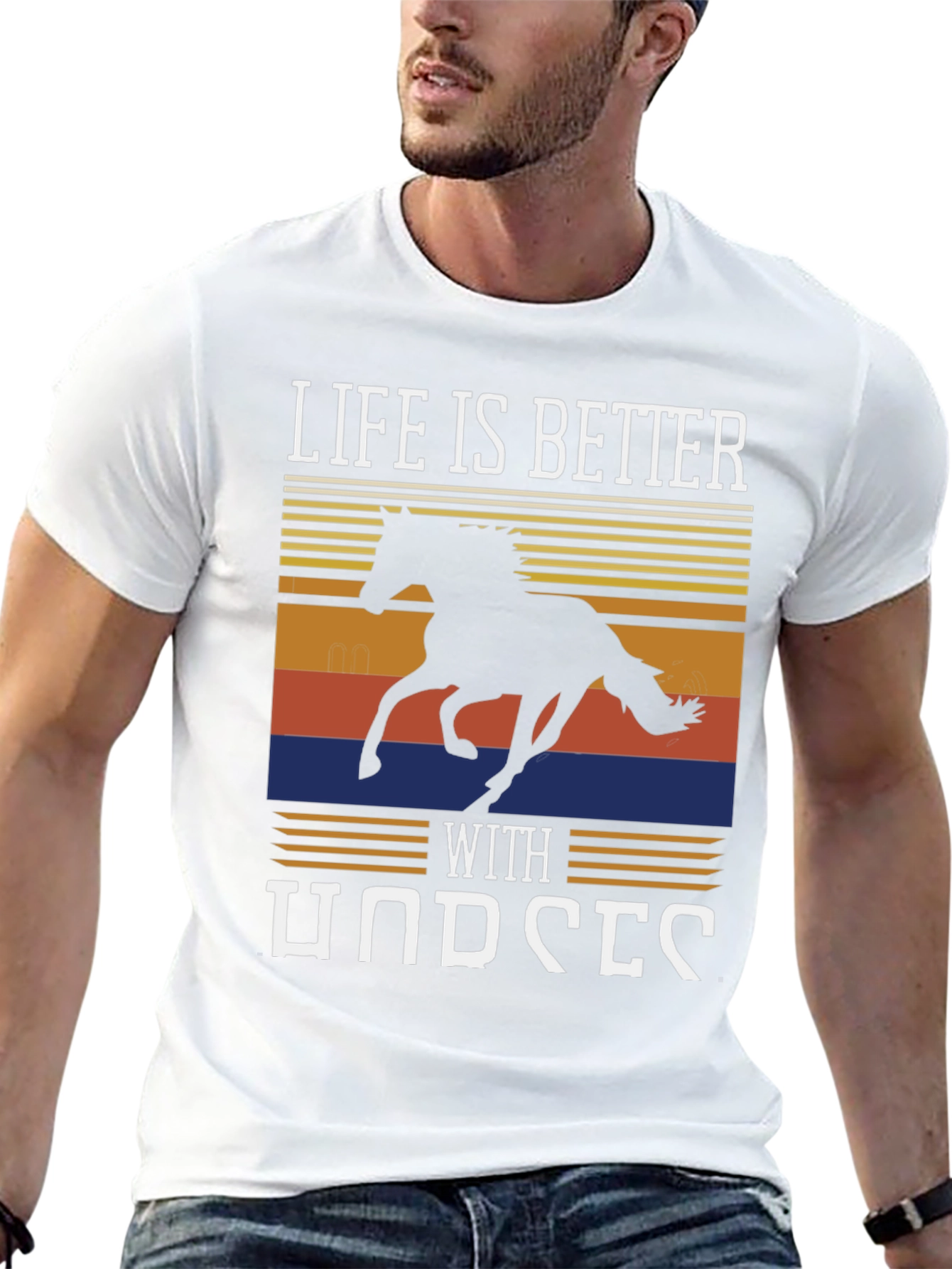 Life Is Better With Horses Graphic Tee