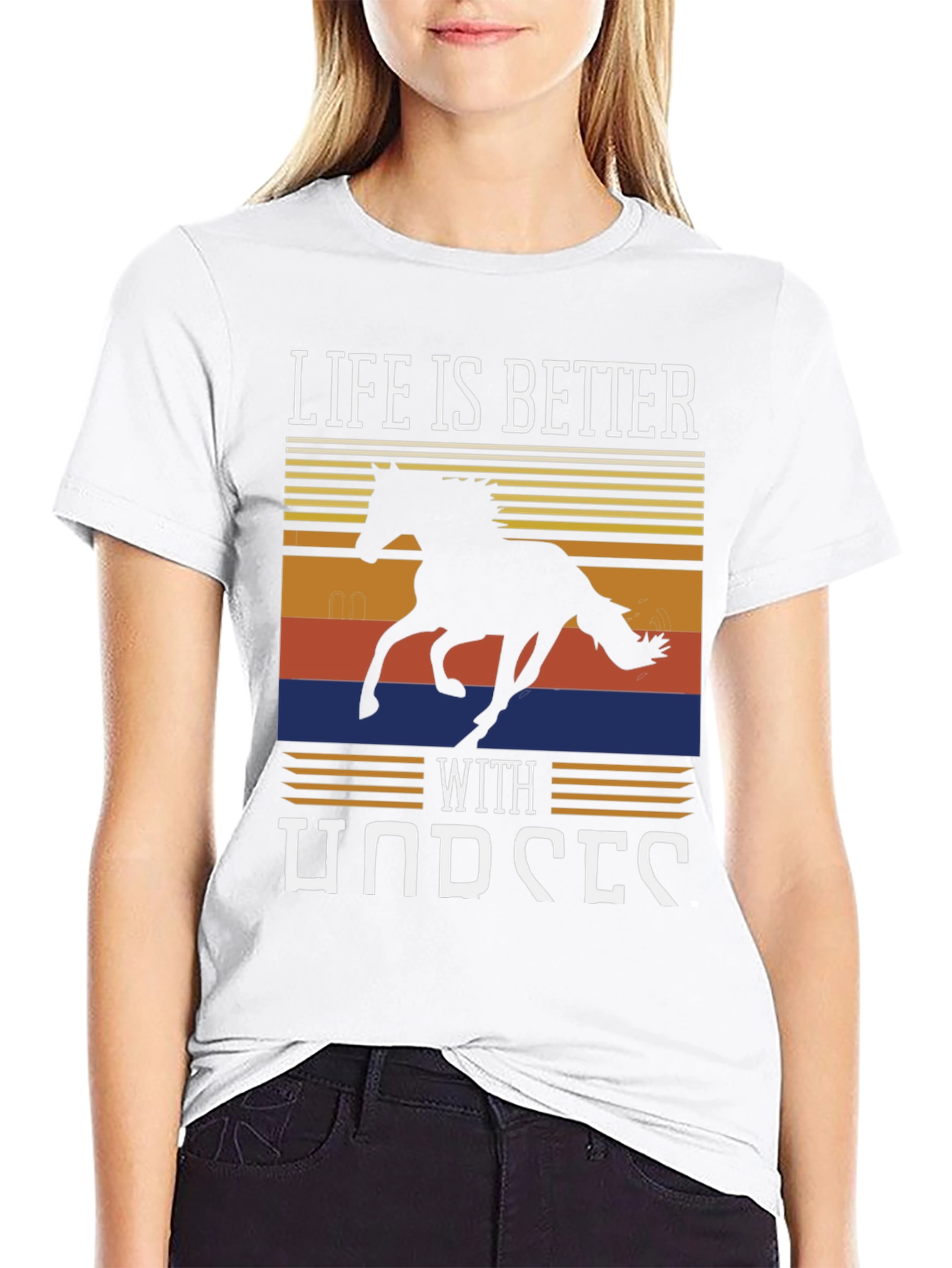 Life Is Better With Horses Graphic Tee