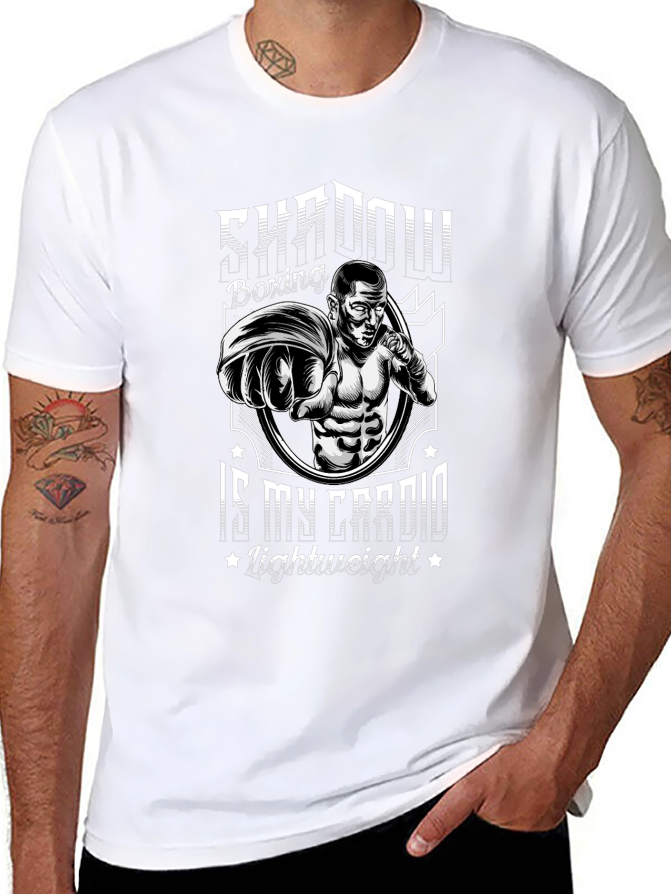 Shadow Boxing Cardio T-Shirt - Lightweight Training Tee