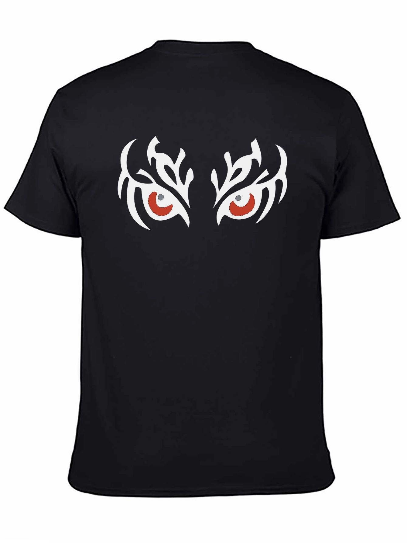 Black T-Shirt with Tribal Eye Graphic