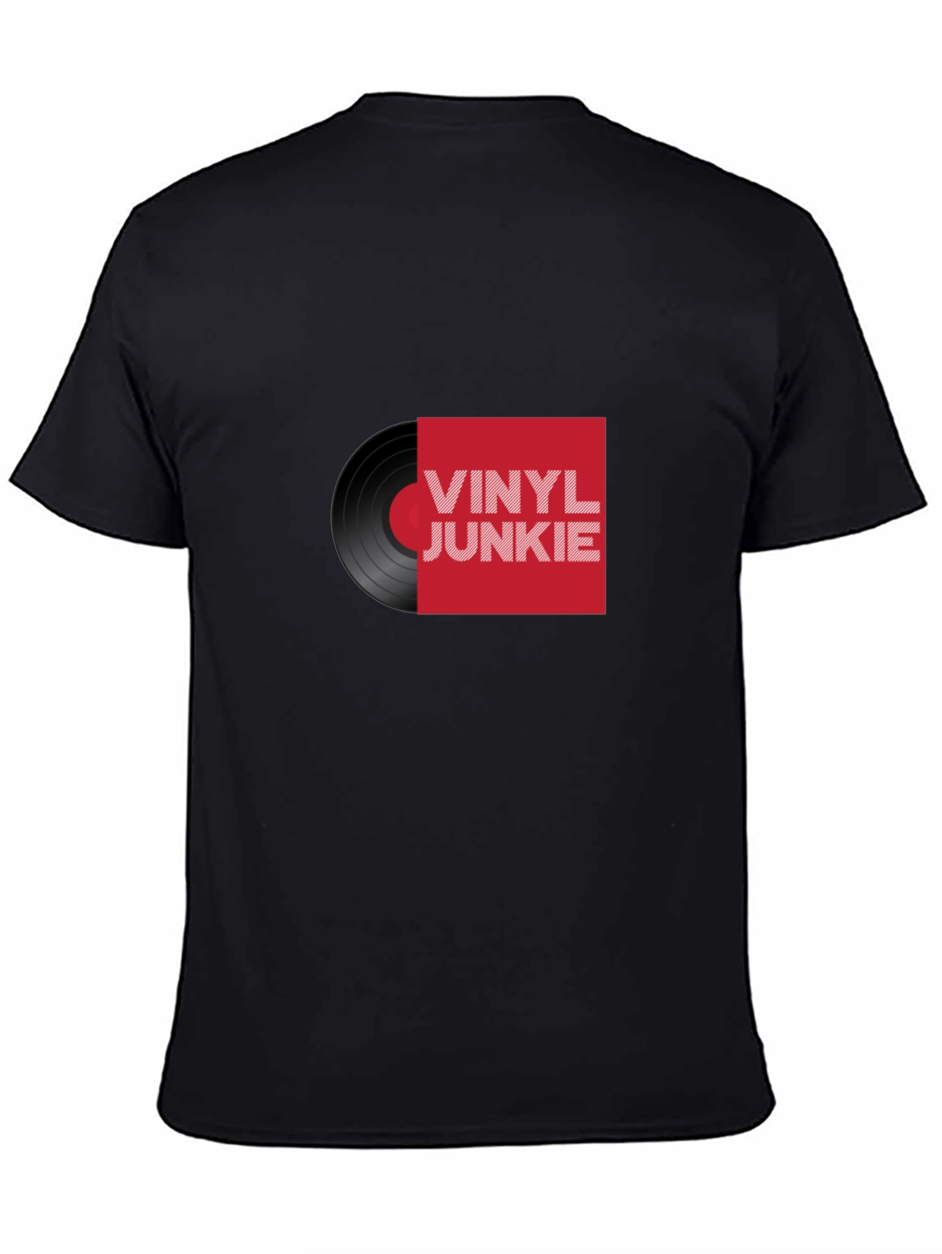 Vinyl Junkie Graphic Tee - Retro Music Lover T-Shirt