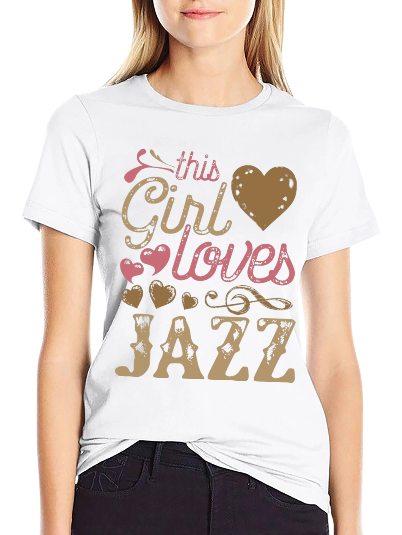 This Girl Loves Jazz T-Shirt - Music Lover Tee