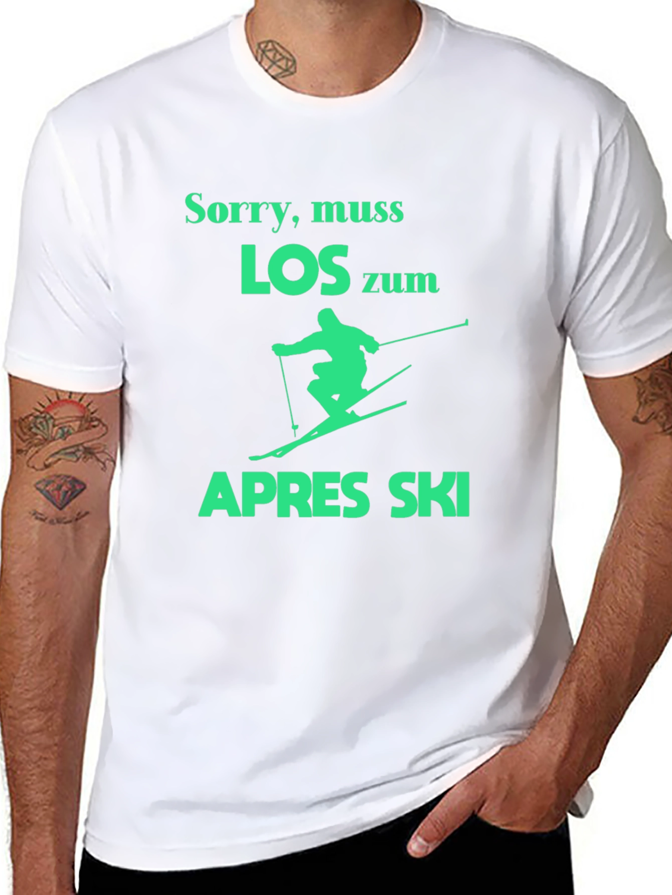 Apres Ski Skiing T-Shirt - Sorry Muss Los
