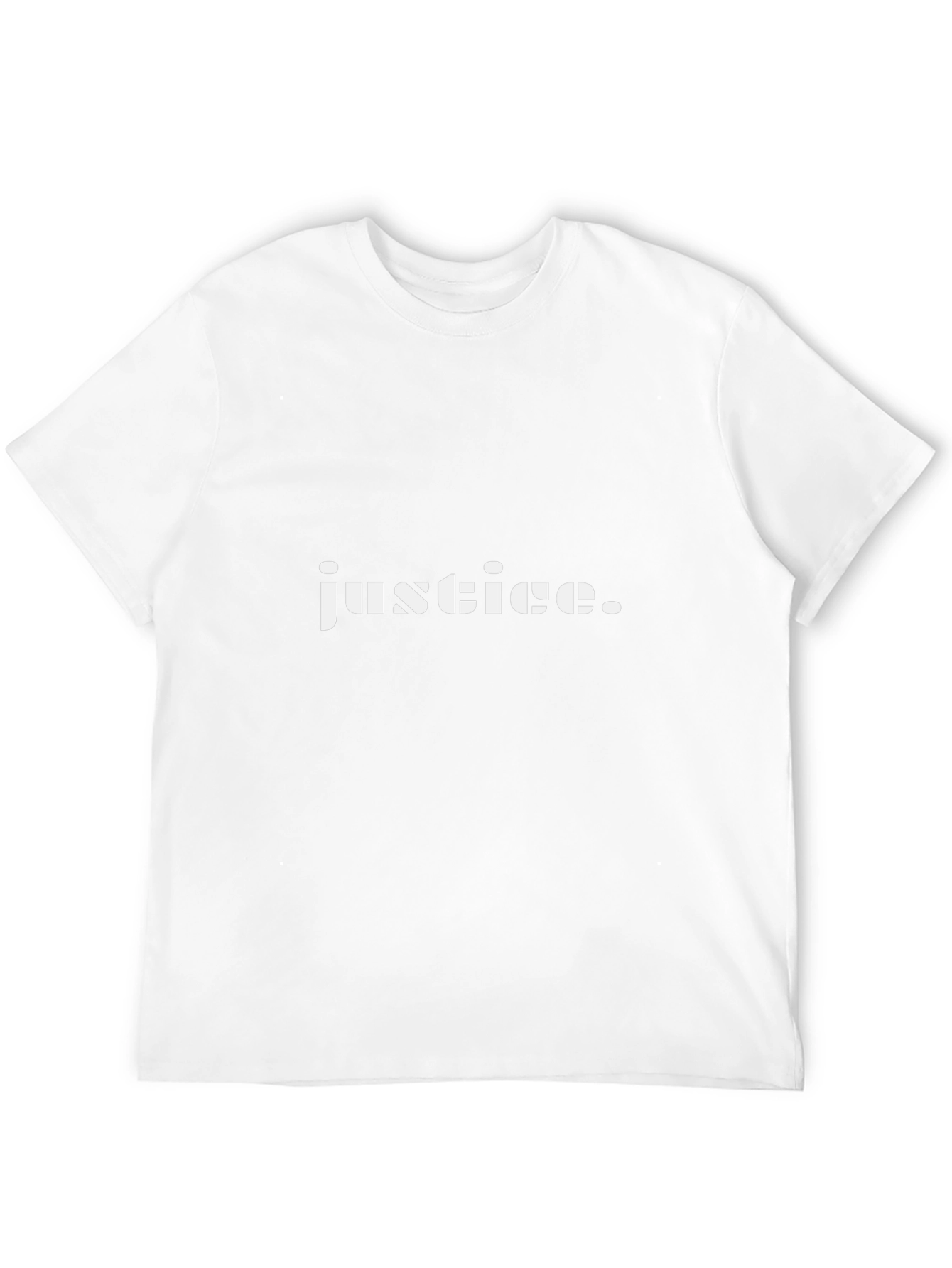 Justice Graphic Tee - Black Cotton T-Shirt