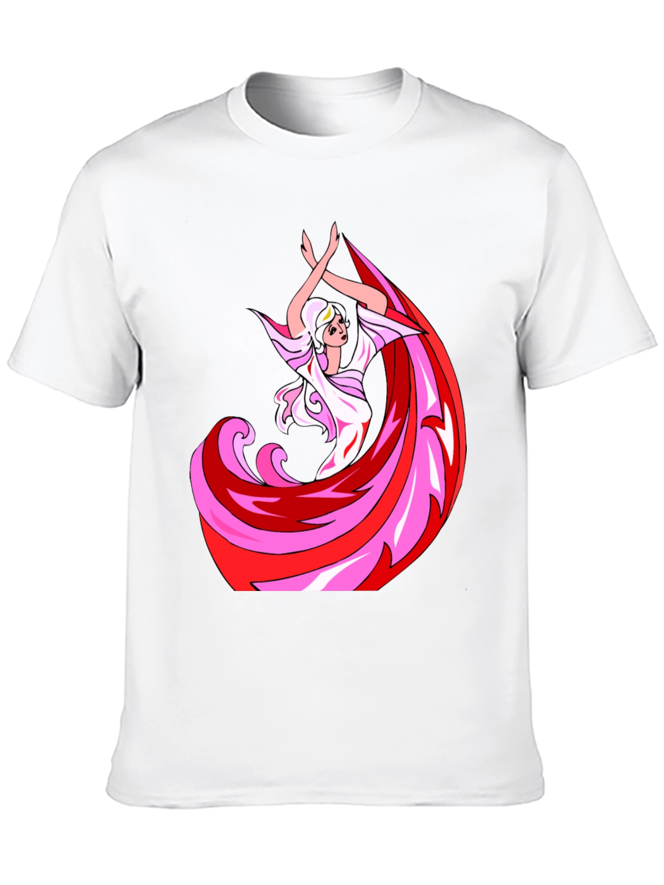 Flamenco Dancer Graphic Tee - Stylish Black T-Shirt