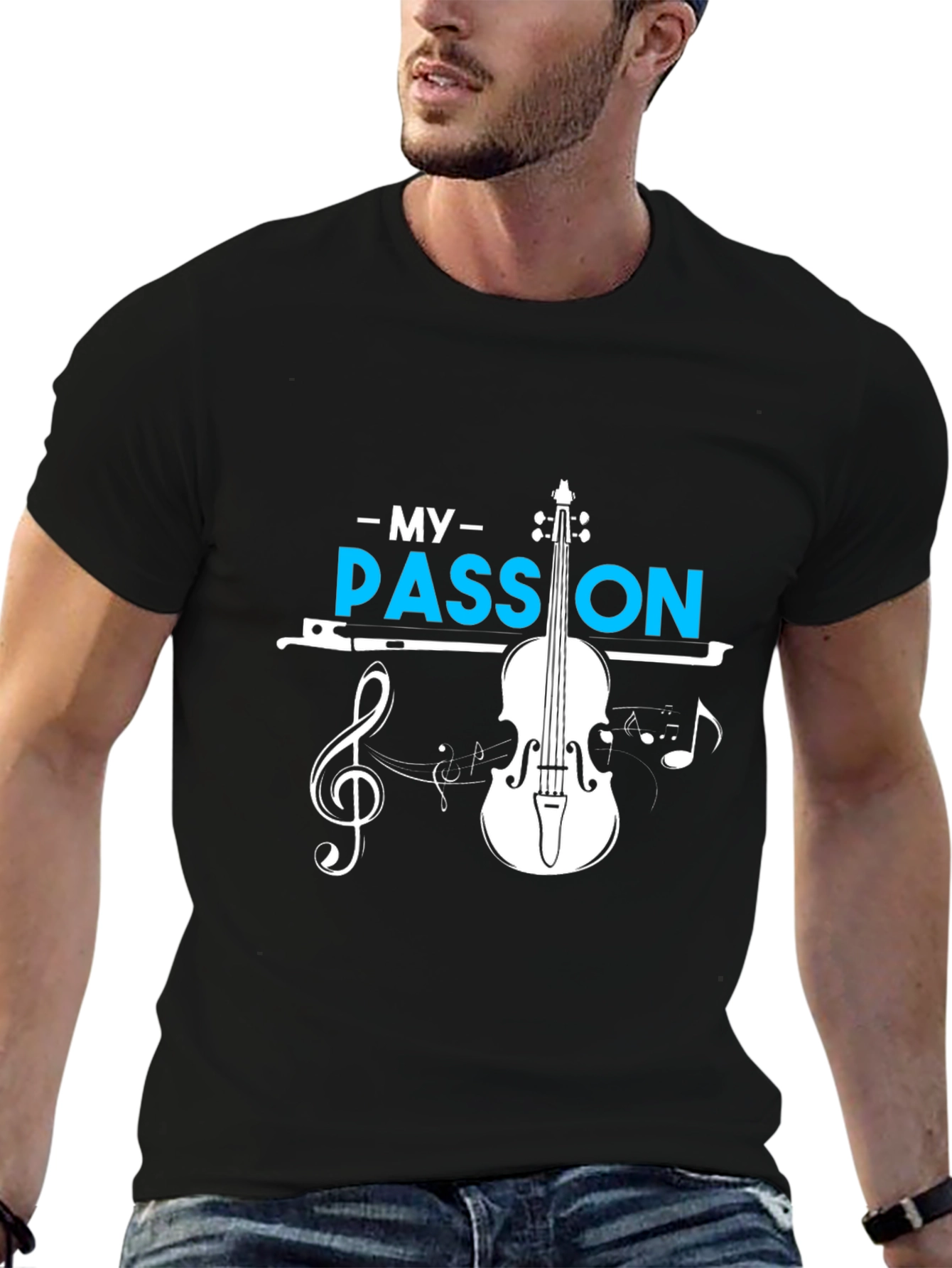 Music Lovers T-Shirt: My Passion Violin Design
