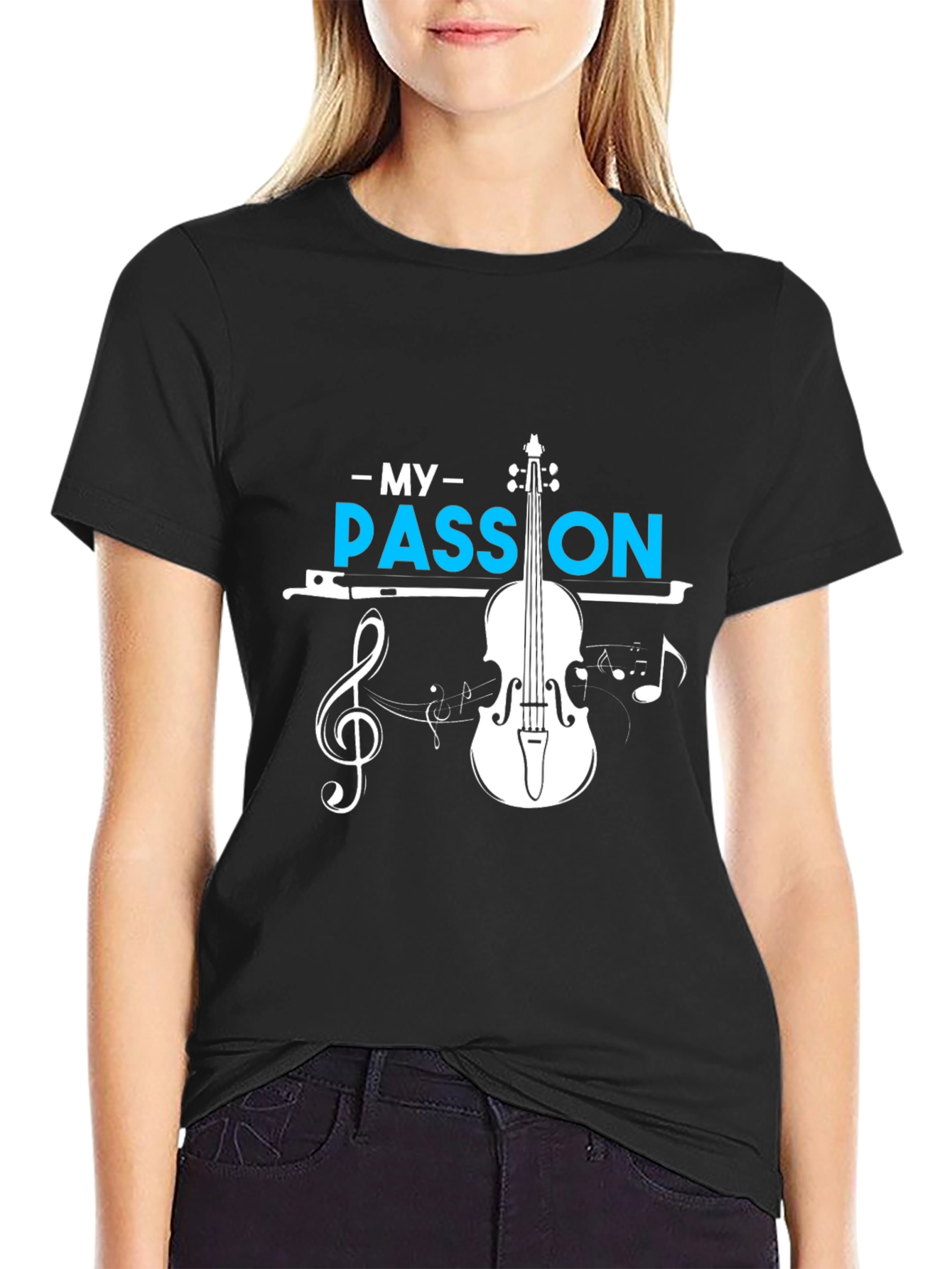 Music Lovers T-Shirt: My Passion Violin Design