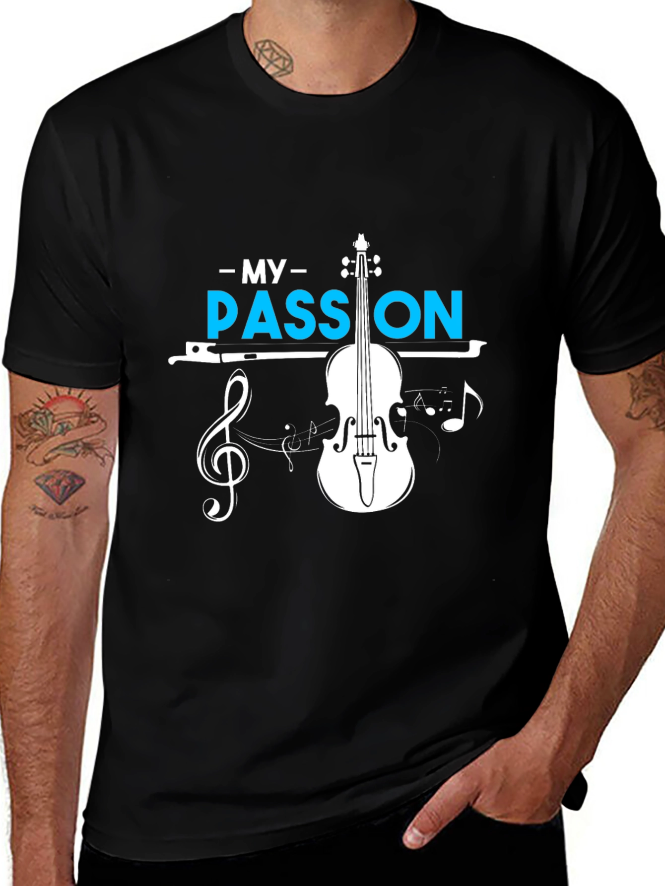 Music Lovers T-Shirt: My Passion Violin Design