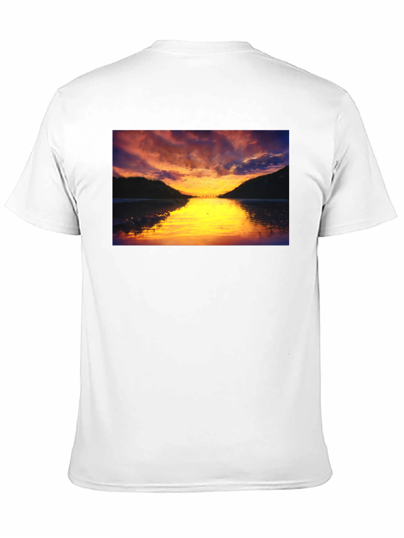 Sunset Lake Black T-Shirt
