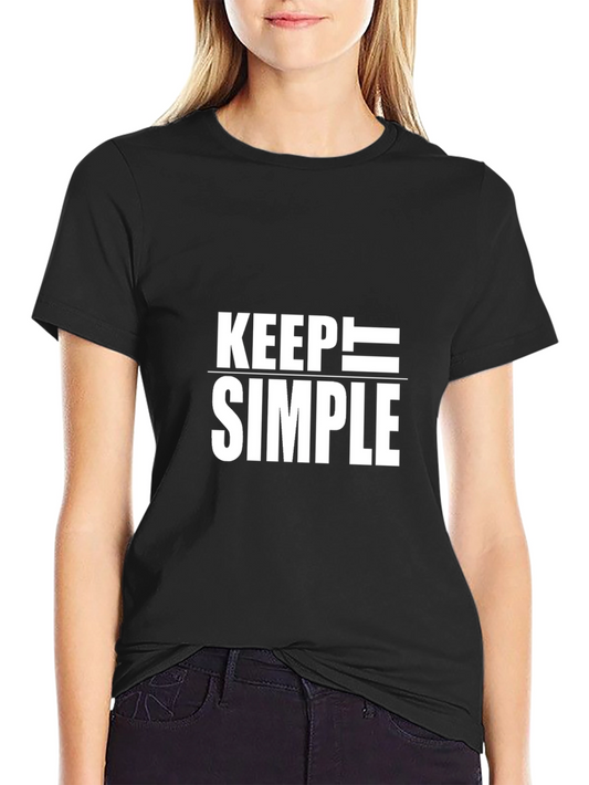 Keep Simple Black T-Shirt