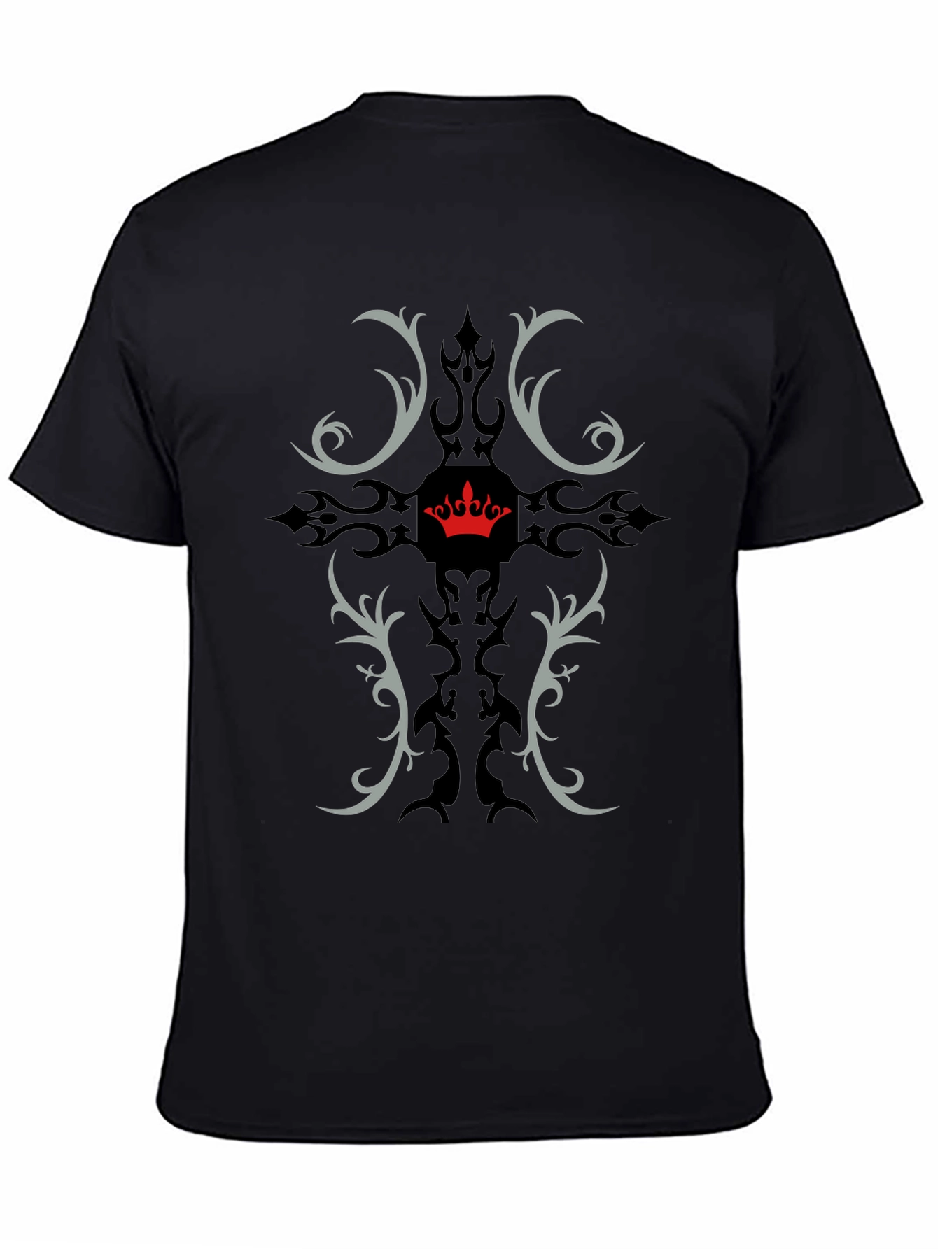 Black Crown Crest Graphic Tee