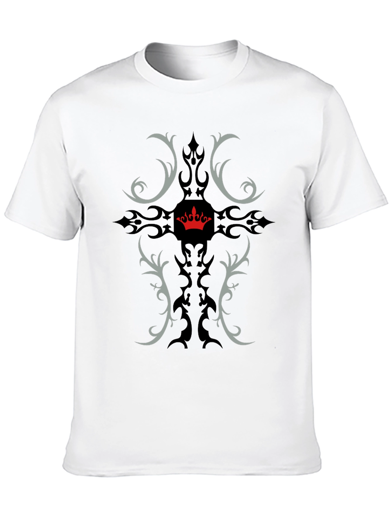 Black Crown Crest Graphic Tee